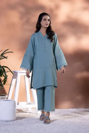 2 Piece - Solid Cotton Suit