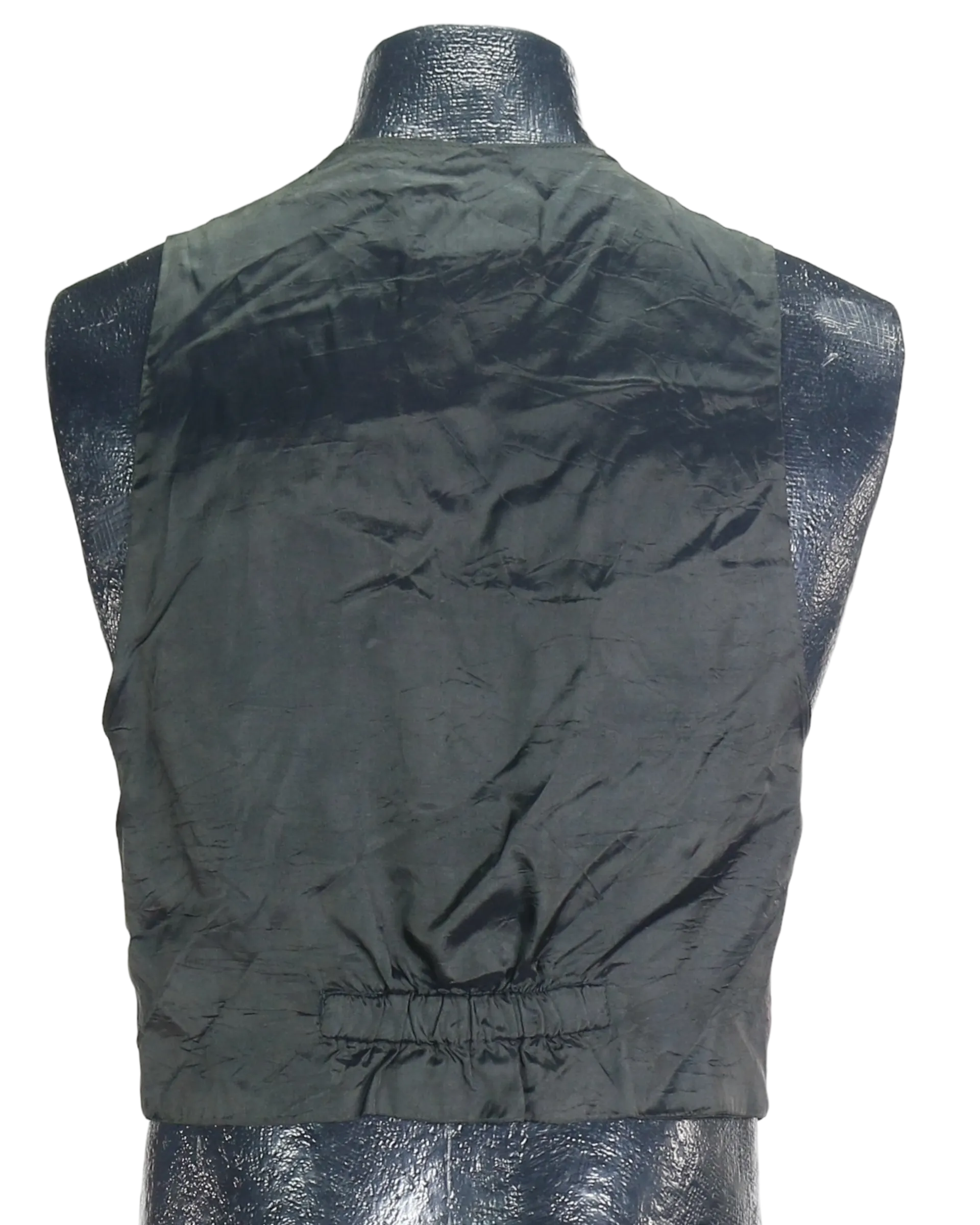 90s Forenza Wine Red & Gold Feather Vest    S