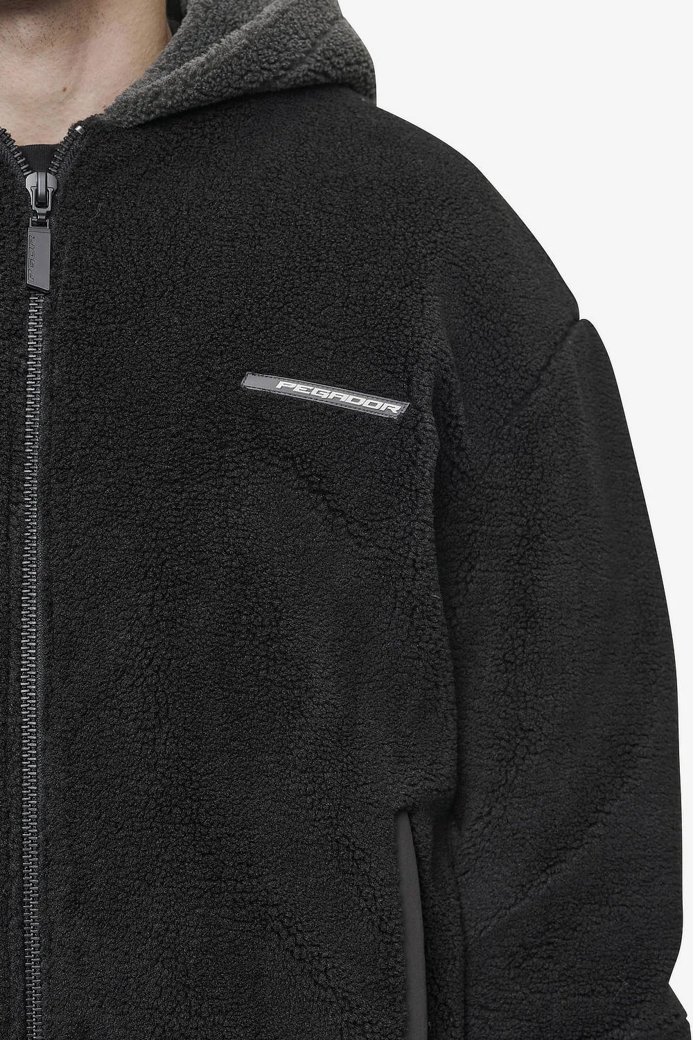 Absecon Teddy Jacket Black Anthracite