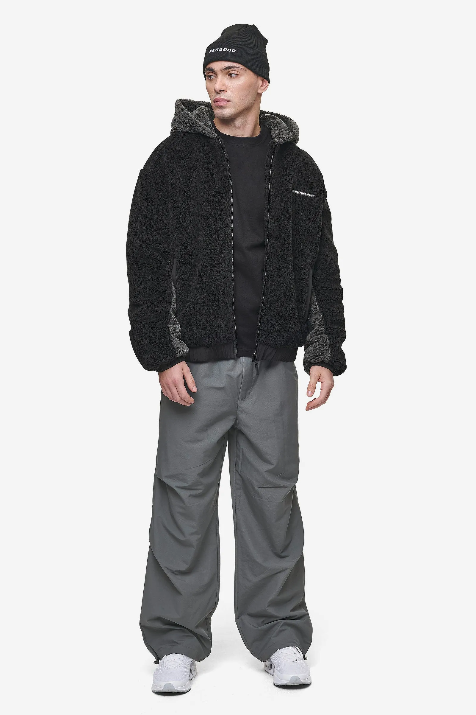 Absecon Teddy Jacket Black Anthracite