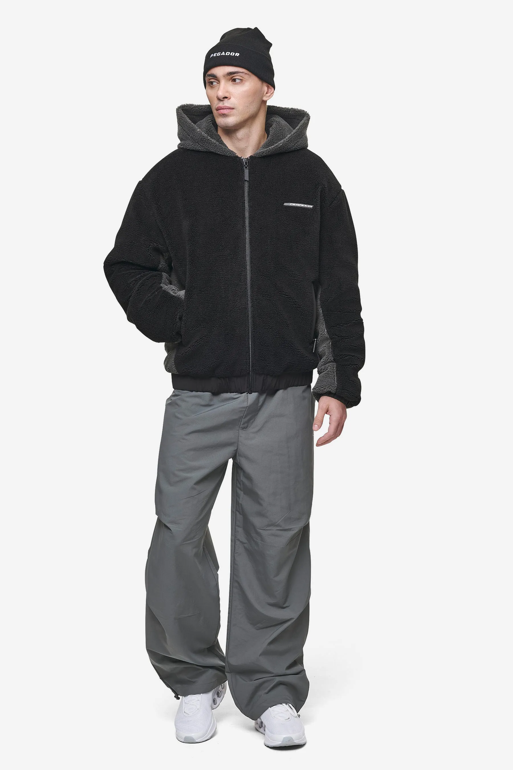 Absecon Teddy Jacket Black Anthracite