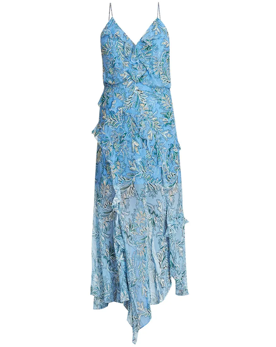 Avenel Floral Dress - Aero Blue Multi