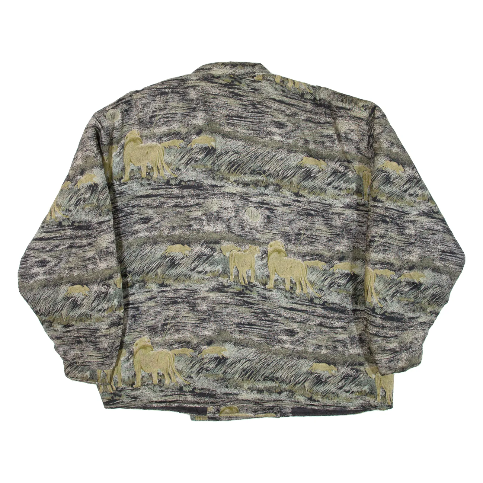 BIRD Quilted Lined Womens Coat Green Viscose XL