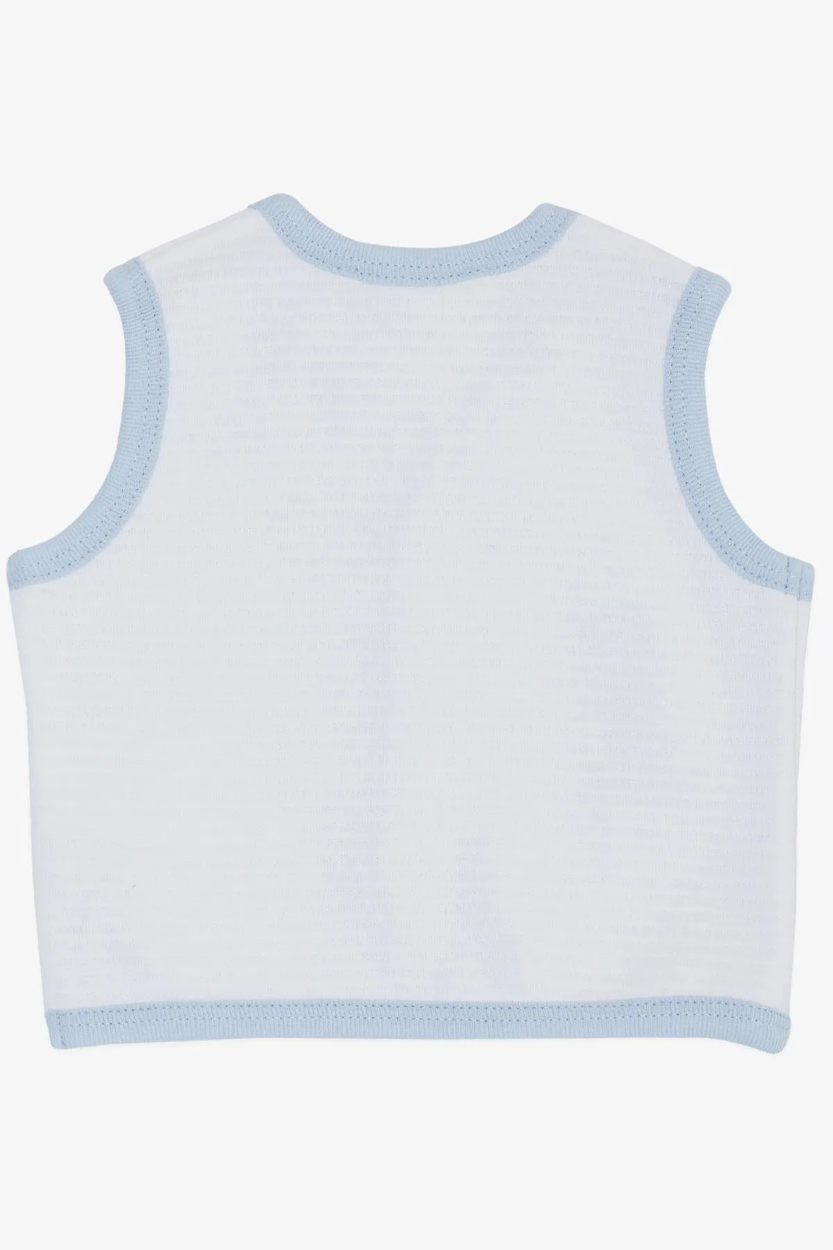 BRE Breeze Baby Boy Vest Buttoned 0-9 Months, White - Lancaster