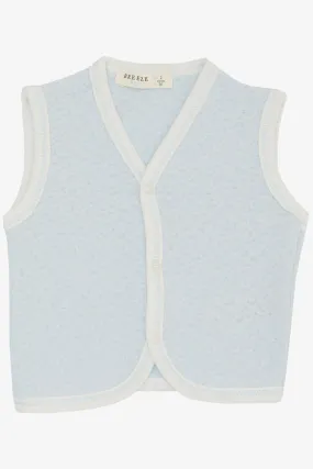 BRE Breeze Baby Boy Vest with Snaps 0-9 Months, Light Blue - Stockport