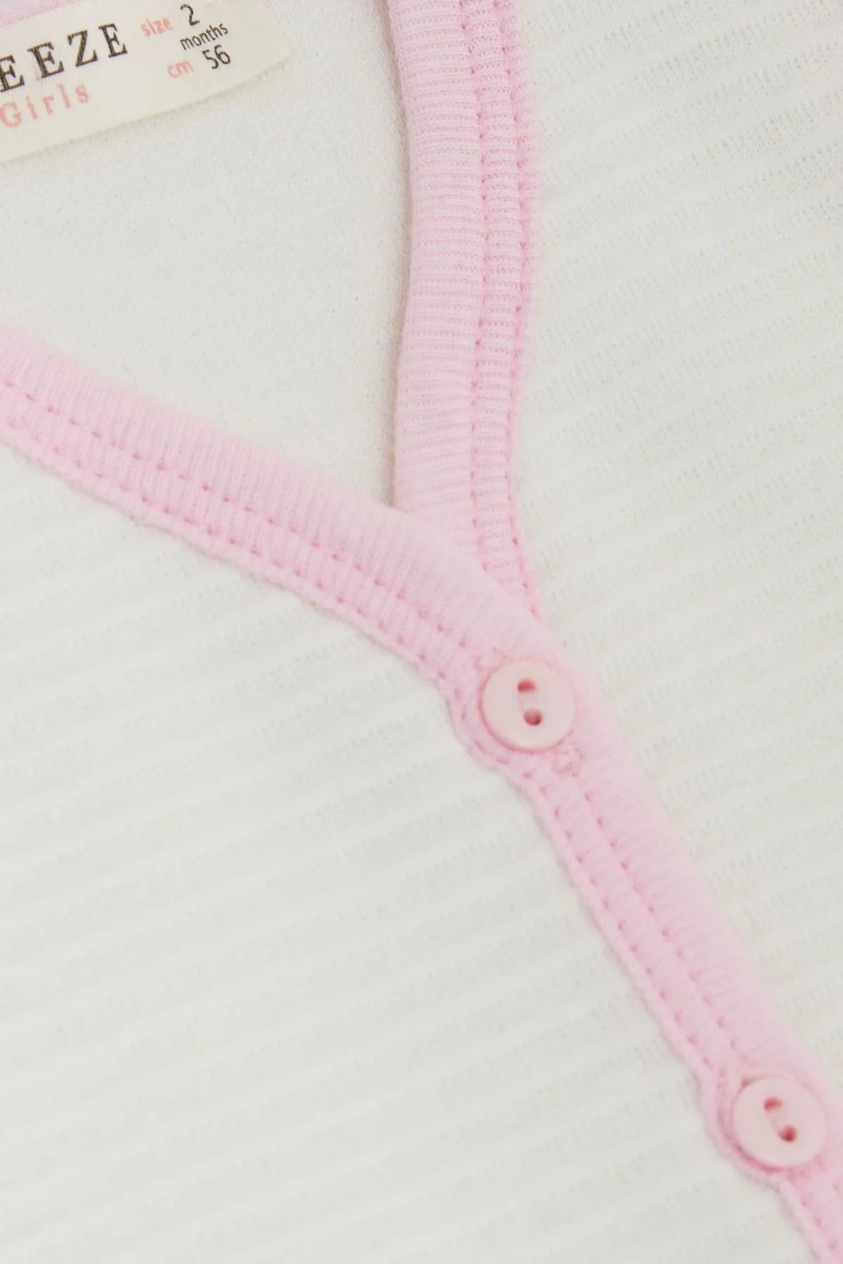 BRE Breeze Baby Girl Vest Buttoned 0-9 Months, Ecru - Victoria