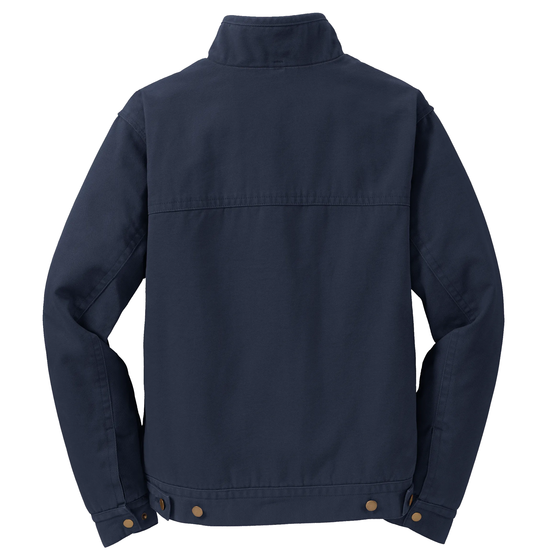 D1541 Mens Washed Duck Cloth Flannel-Lined Work Coat