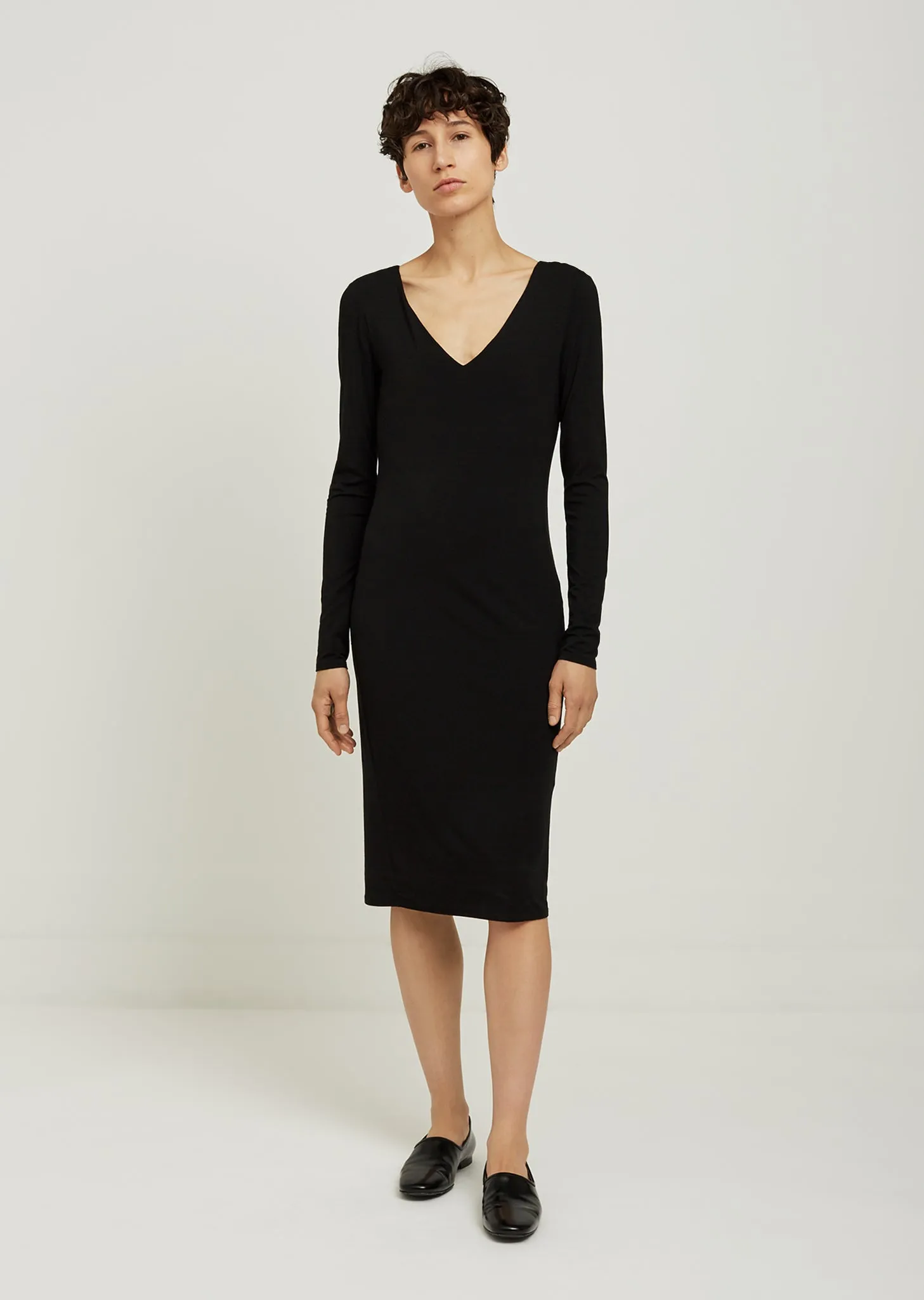 Damara Long Sleeve Viscose Dress