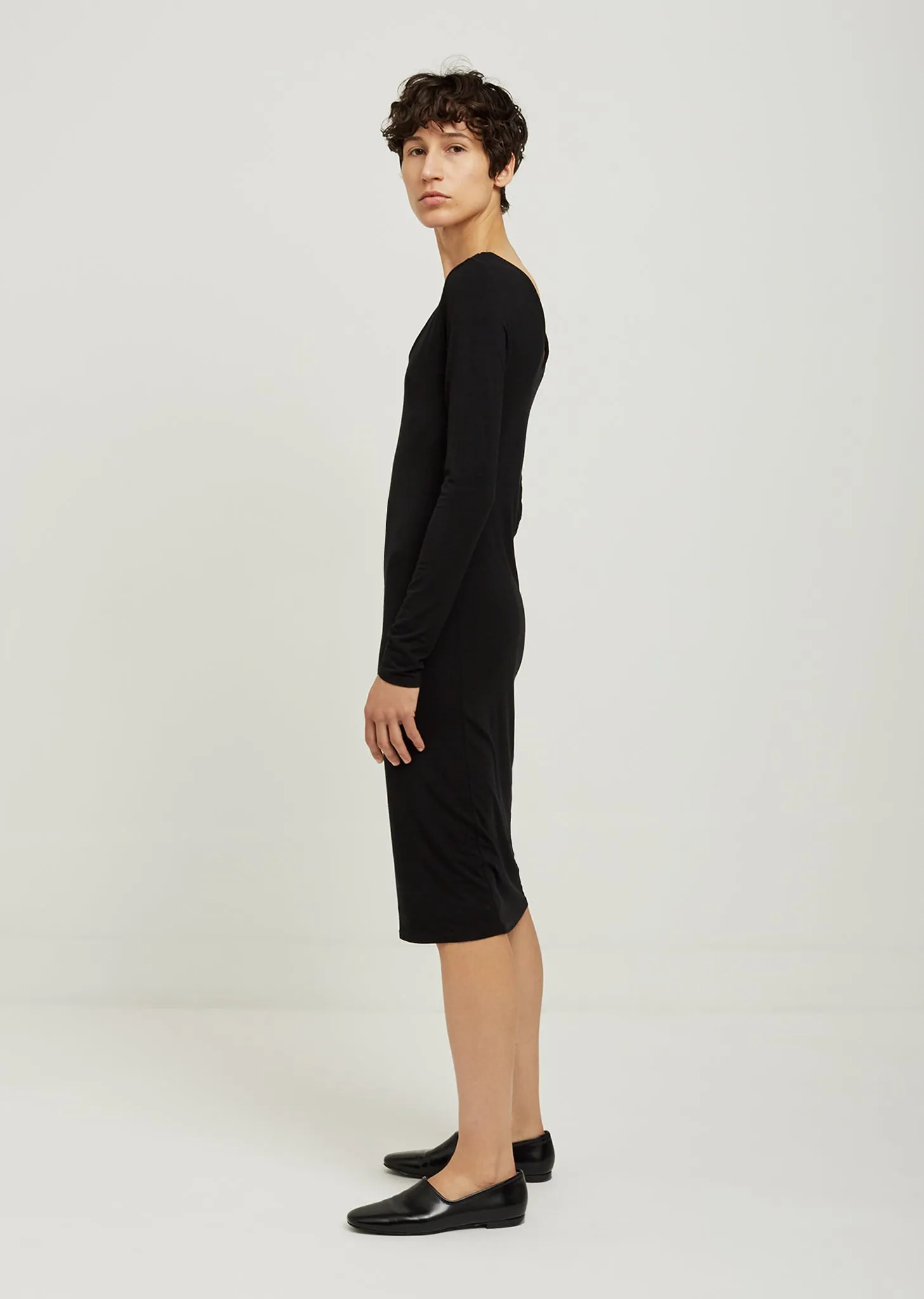 Damara Long Sleeve Viscose Dress