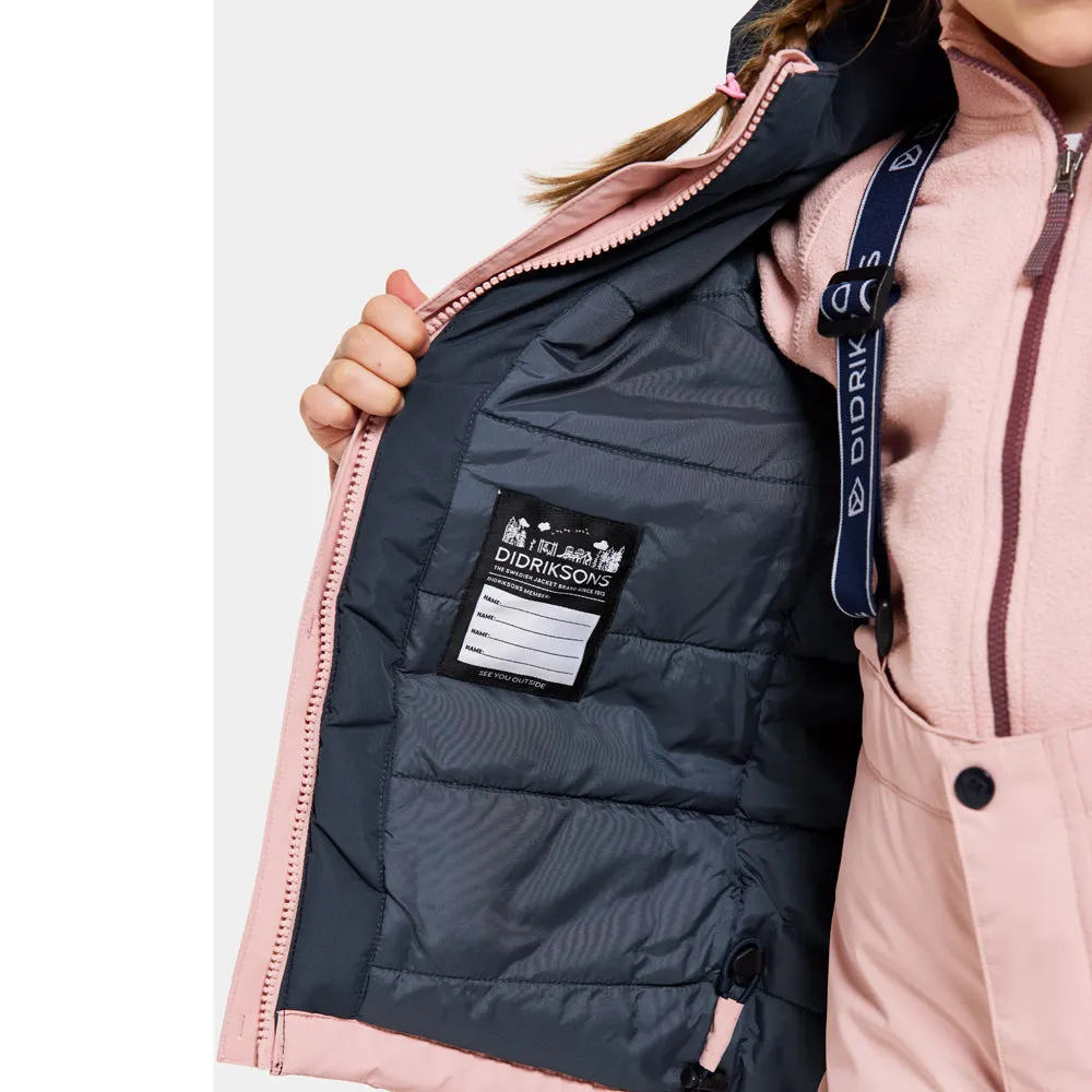 Didriksons Skare Kids Waterproof Insulated Ski Set (Dusty Pink)