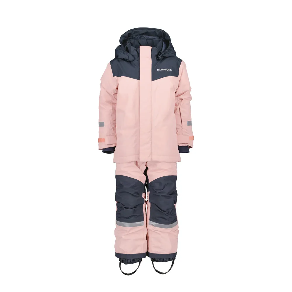 Didriksons Skare Kids Waterproof Insulated Ski Set (Dusty Pink)