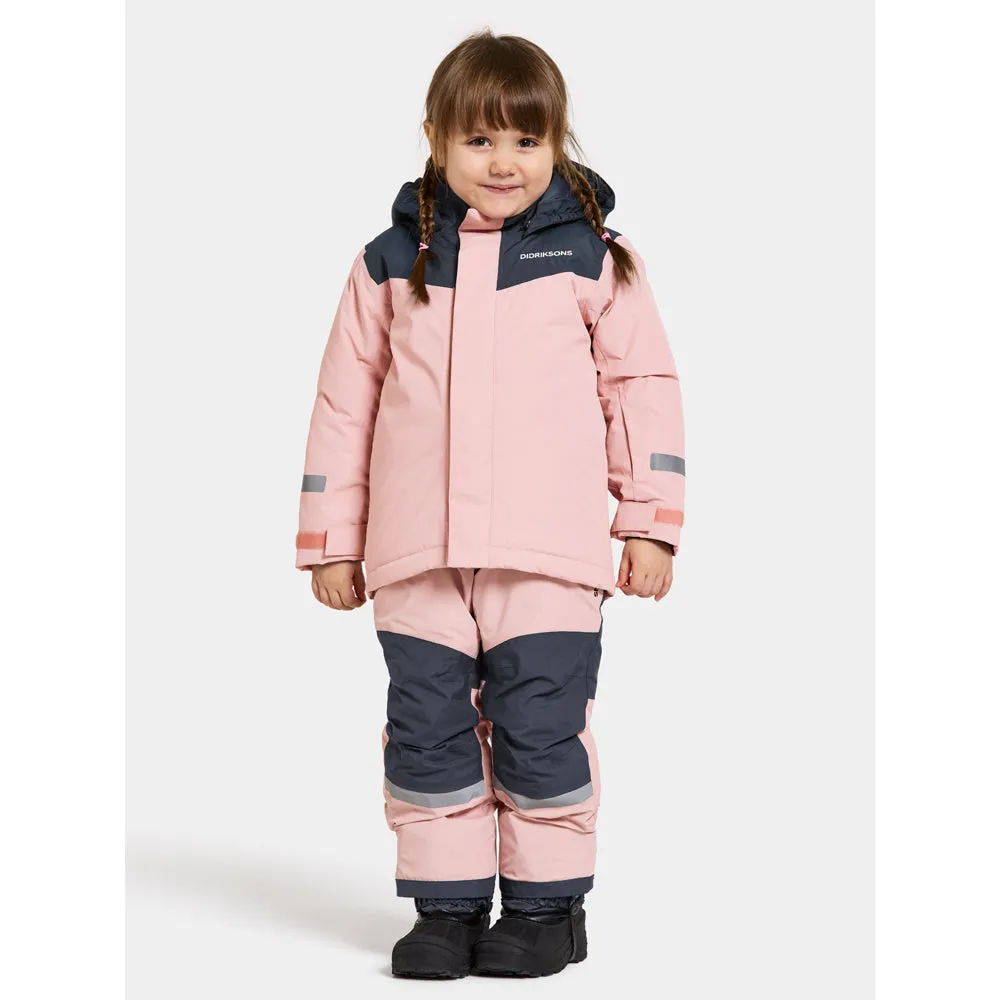 Didriksons Skare Kids Waterproof Insulated Ski Set (Dusty Pink)
