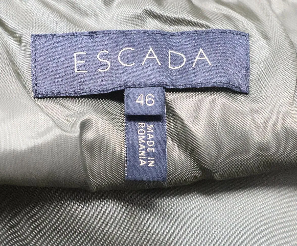 Escada Green Embroidered Blazer sz 10
