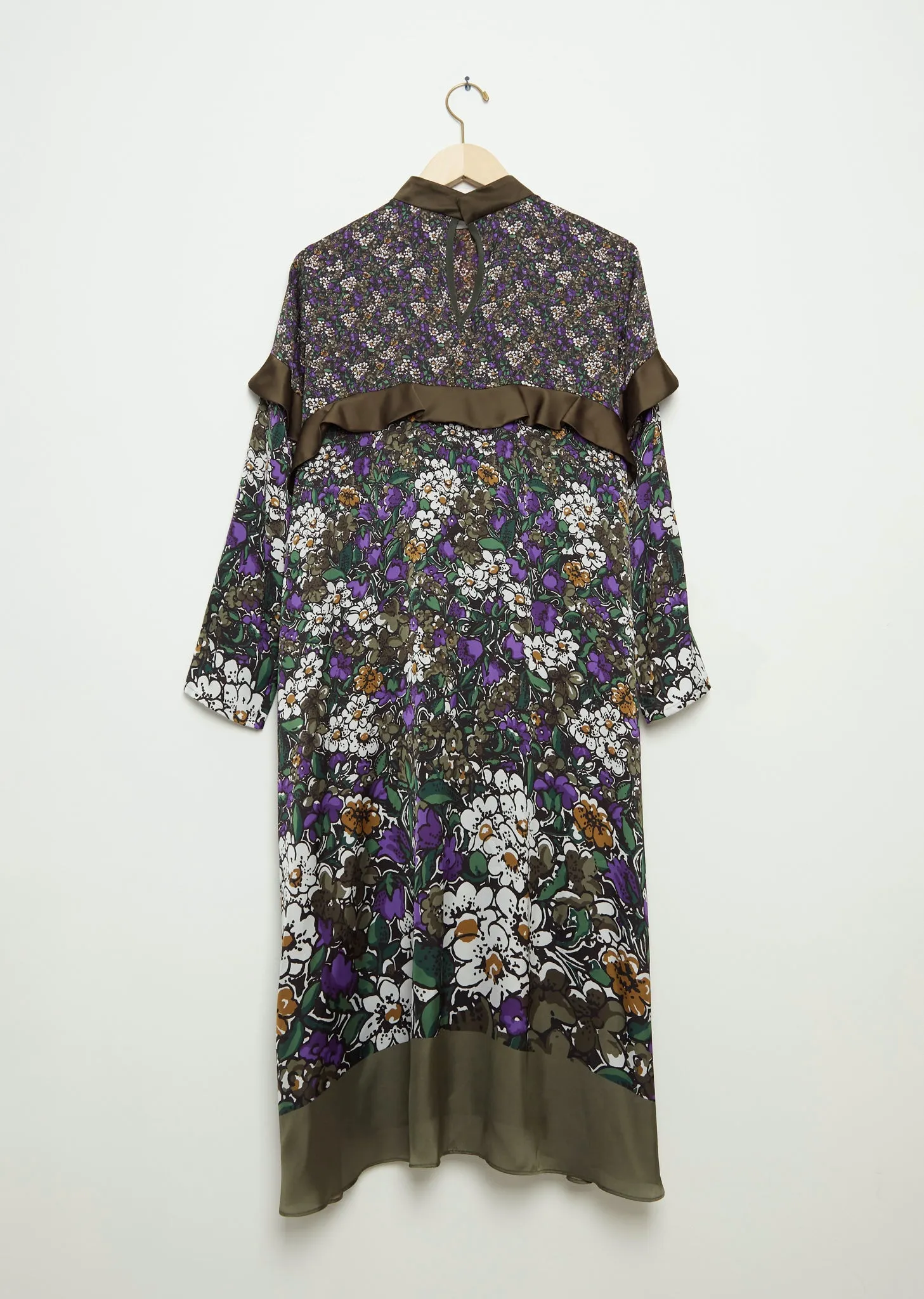 Floral Print Polyester Dress