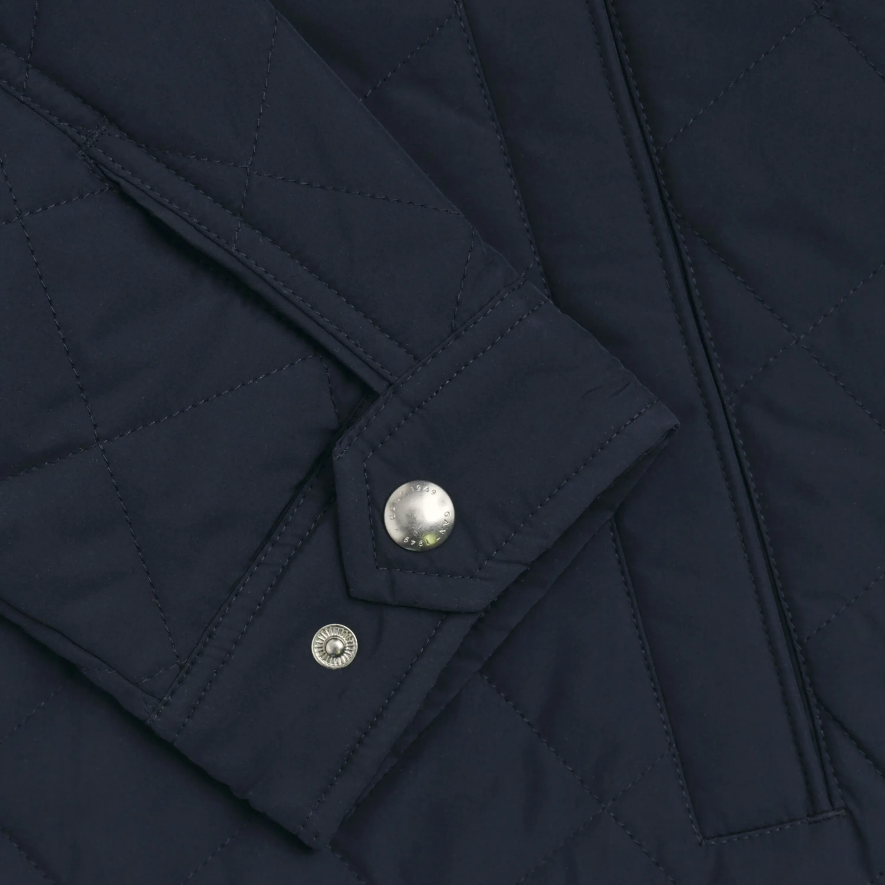 Gant Quilted Windcheater Jacket - Evening Blue