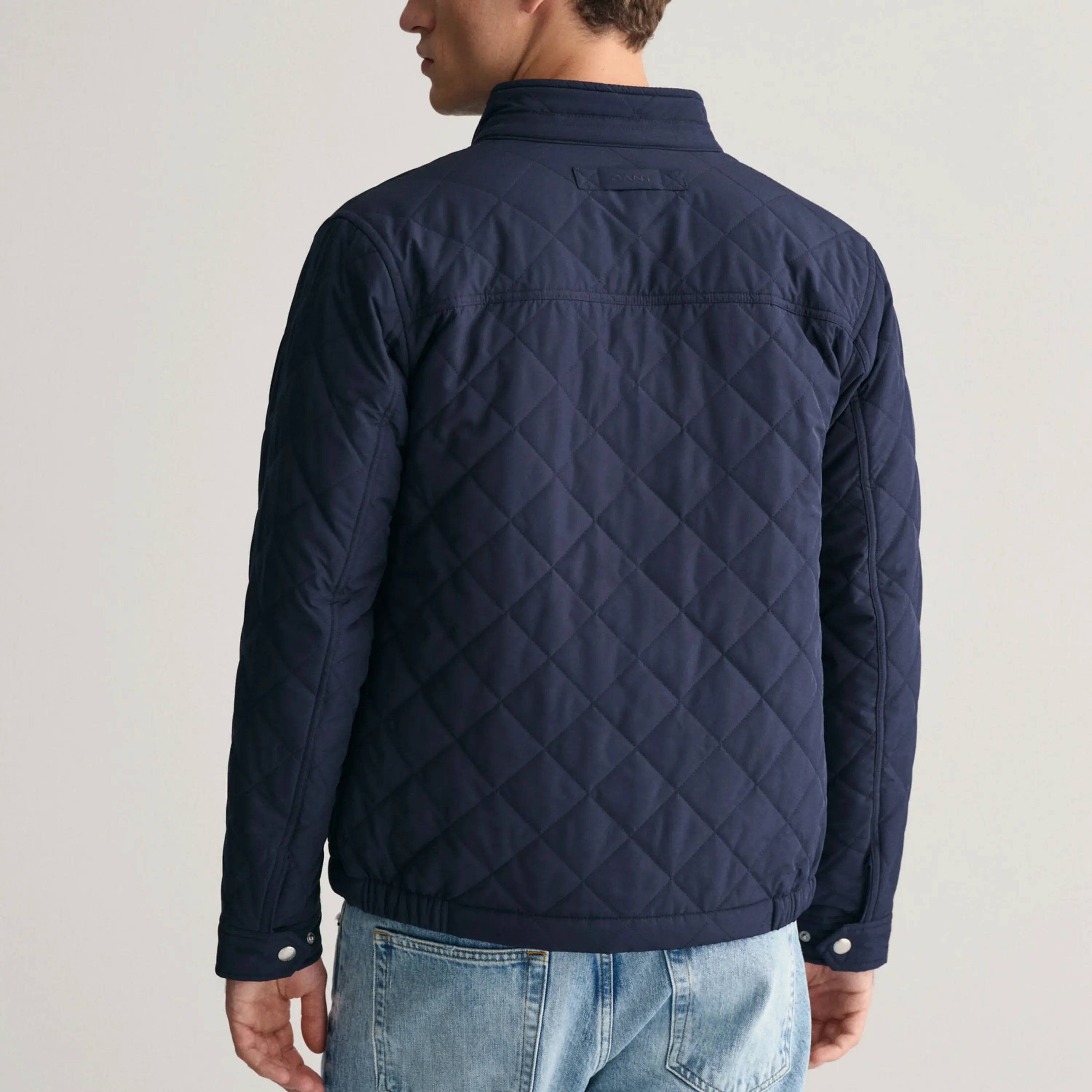 Gant Quilted Windcheater Jacket - Evening Blue