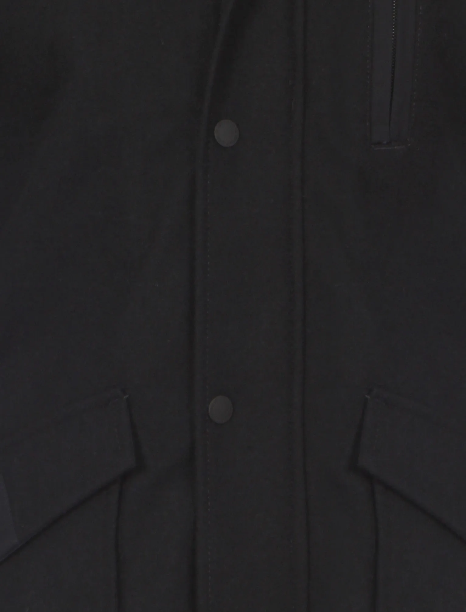 Gorleston Wool Rich Mock Insert Hooded Coat in Navy - Dissident
