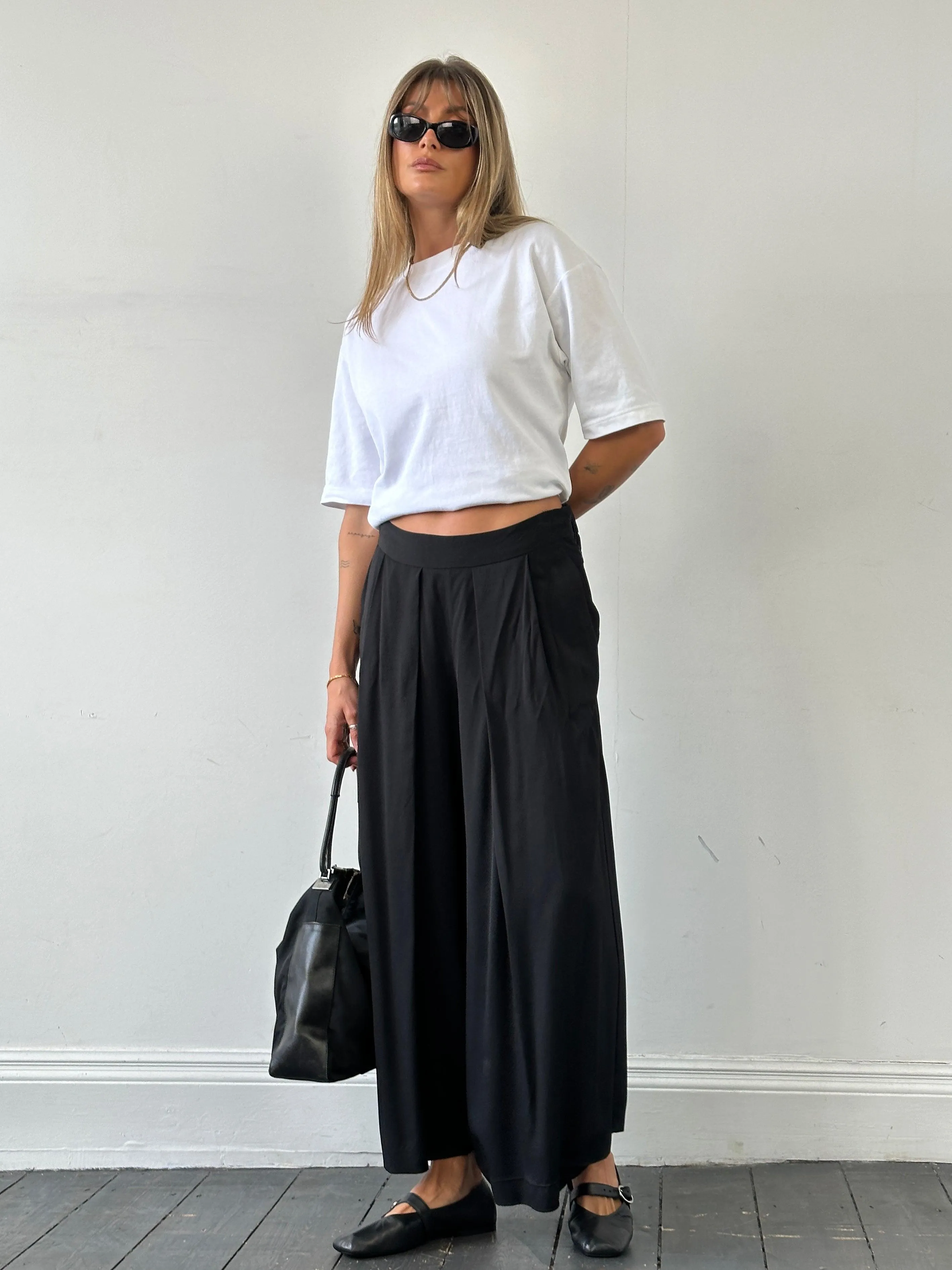 Jigsaw Wide Leg Pleated Culottes - W28