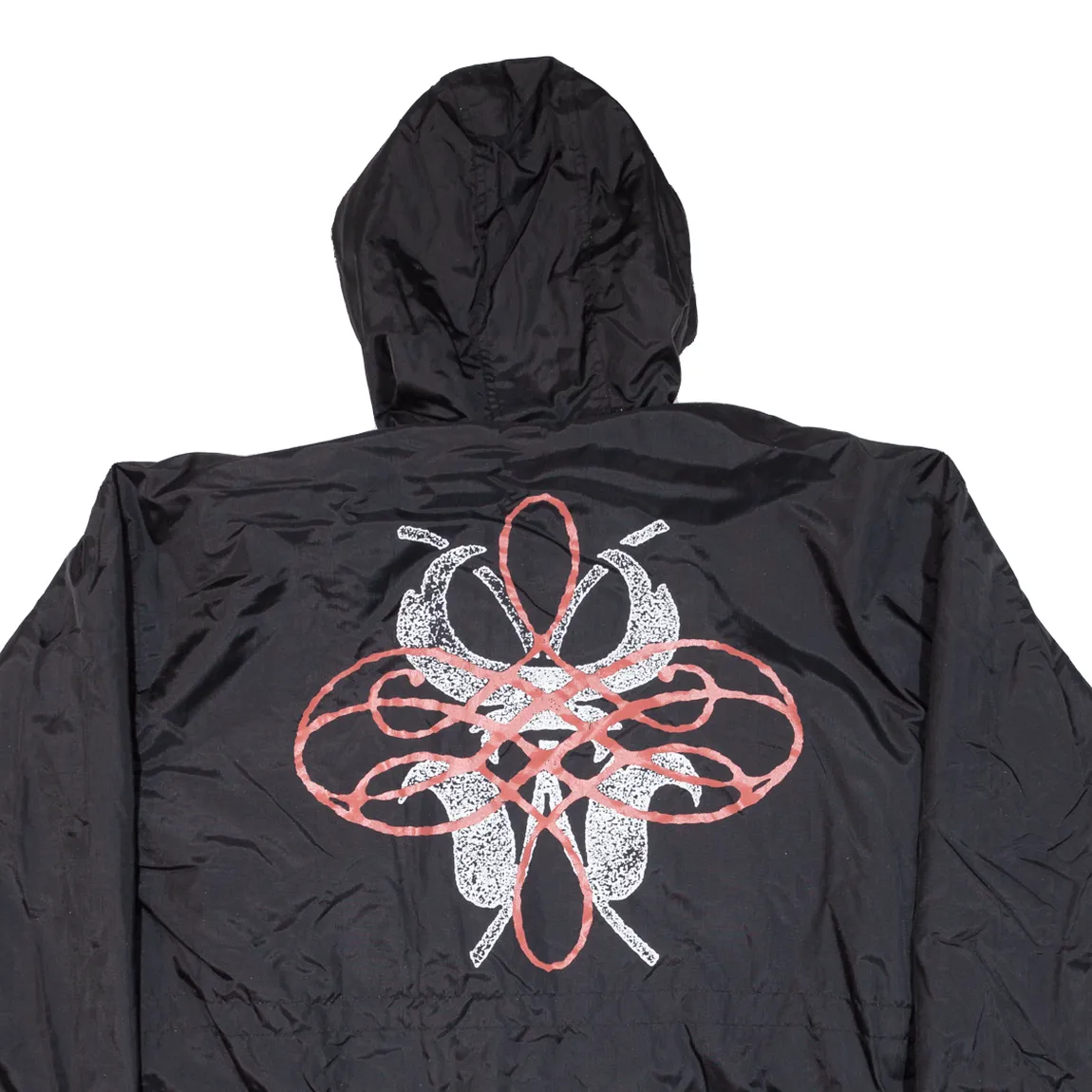 LETS GO Quilted Lined Mens Coat Black Hooded 3XL