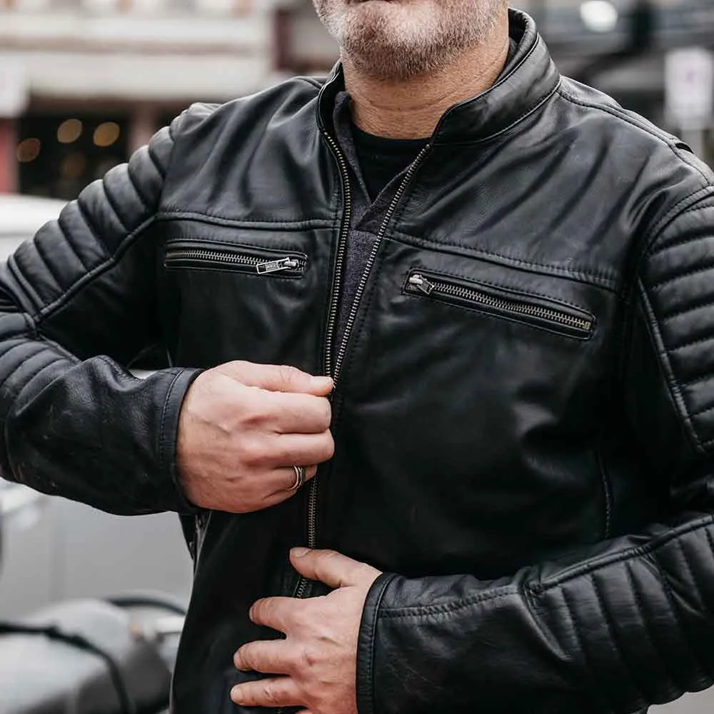 [LEVEL 2 PROTECTION] Enforcer™ Leather Biker Jacket
