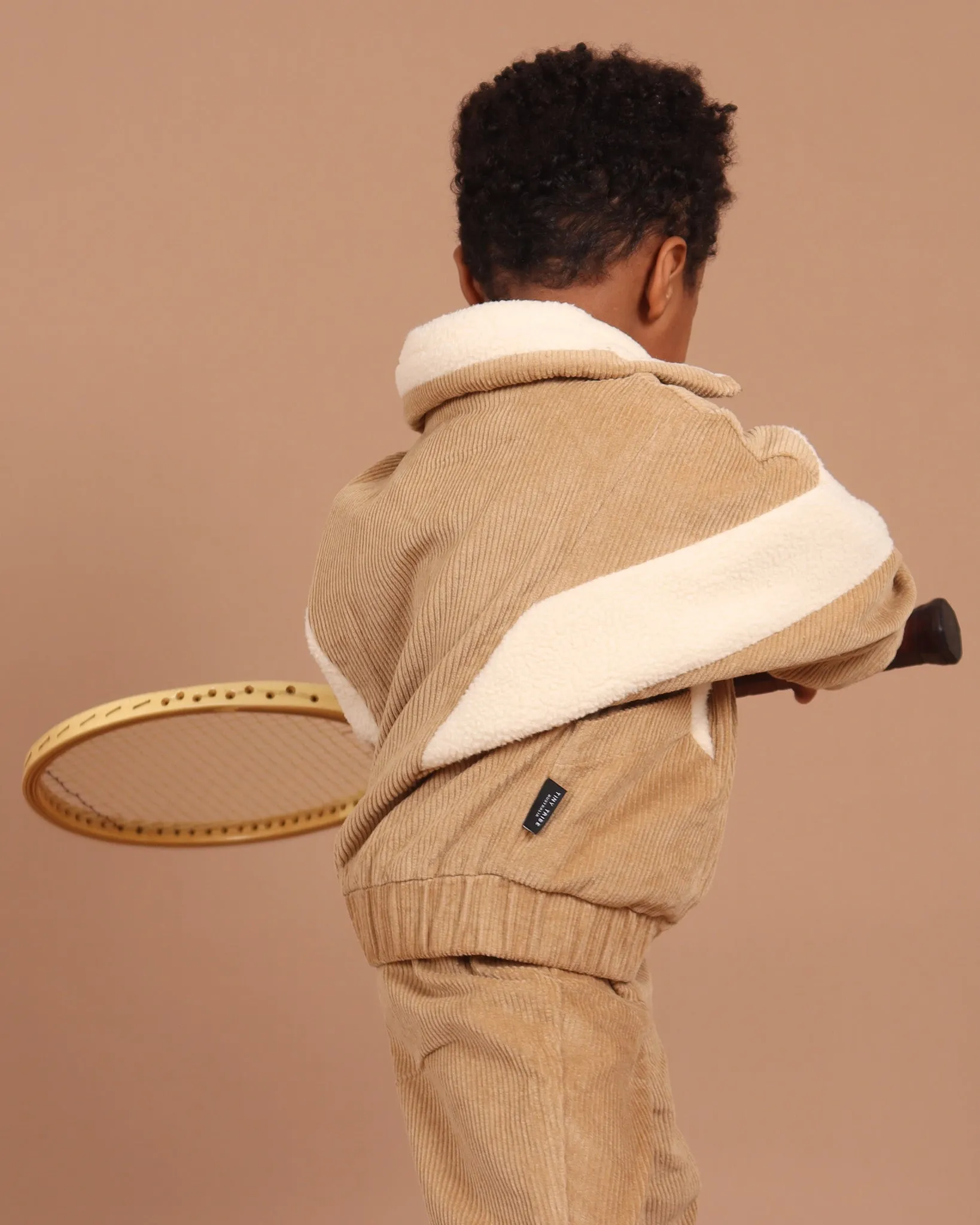 Little Boys Corduroy Sherpa Zip Jacket