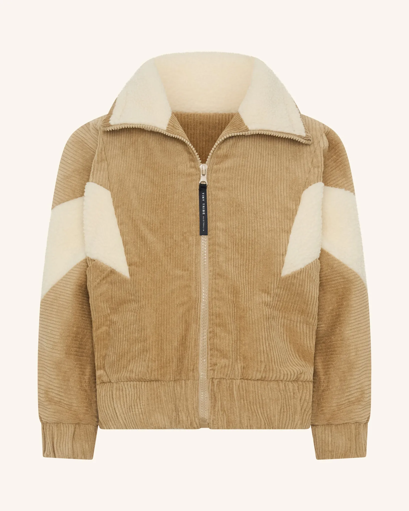 Little Boys Corduroy Sherpa Zip Jacket