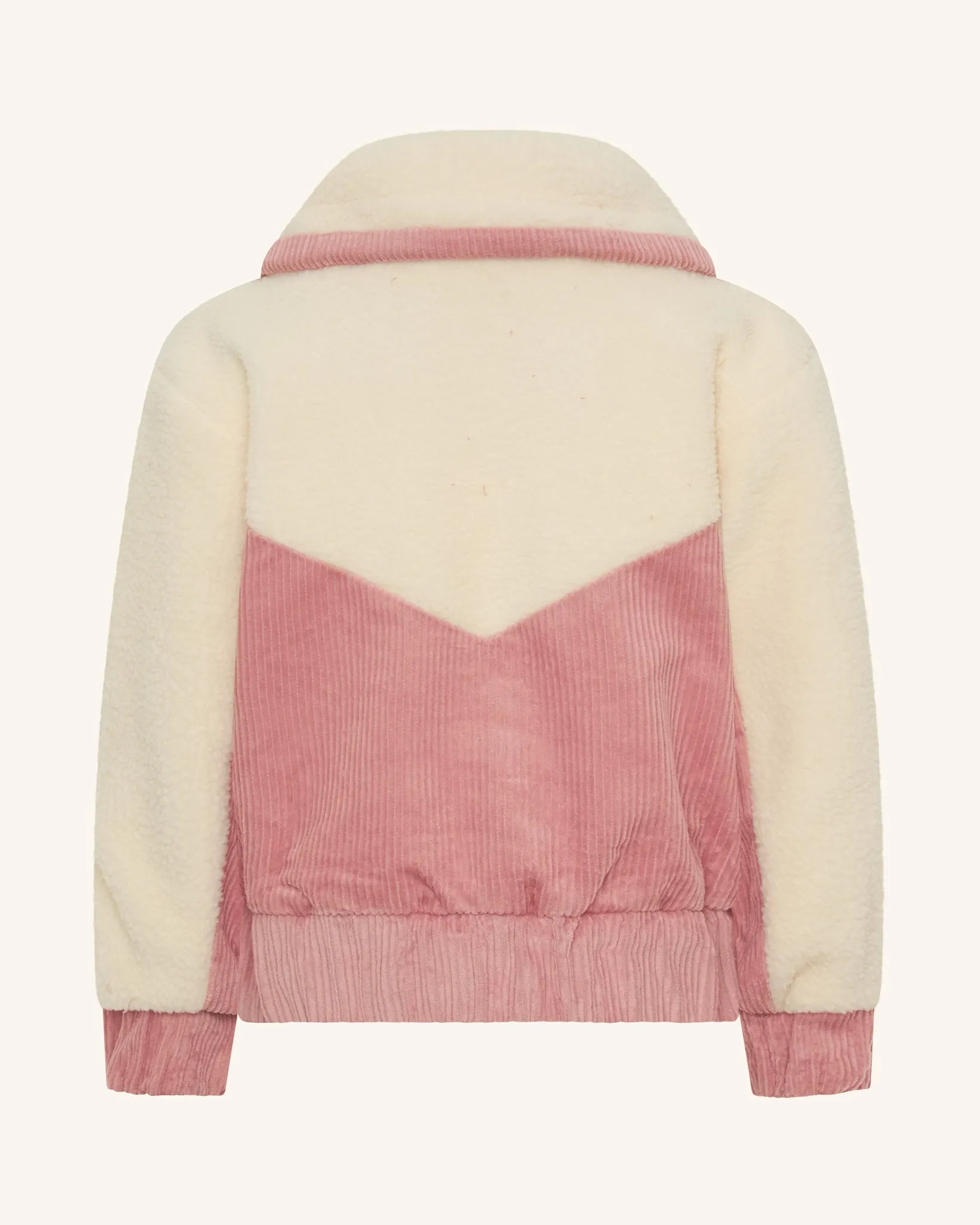 Little Girls Corduroy Sherpa Zip Jacket