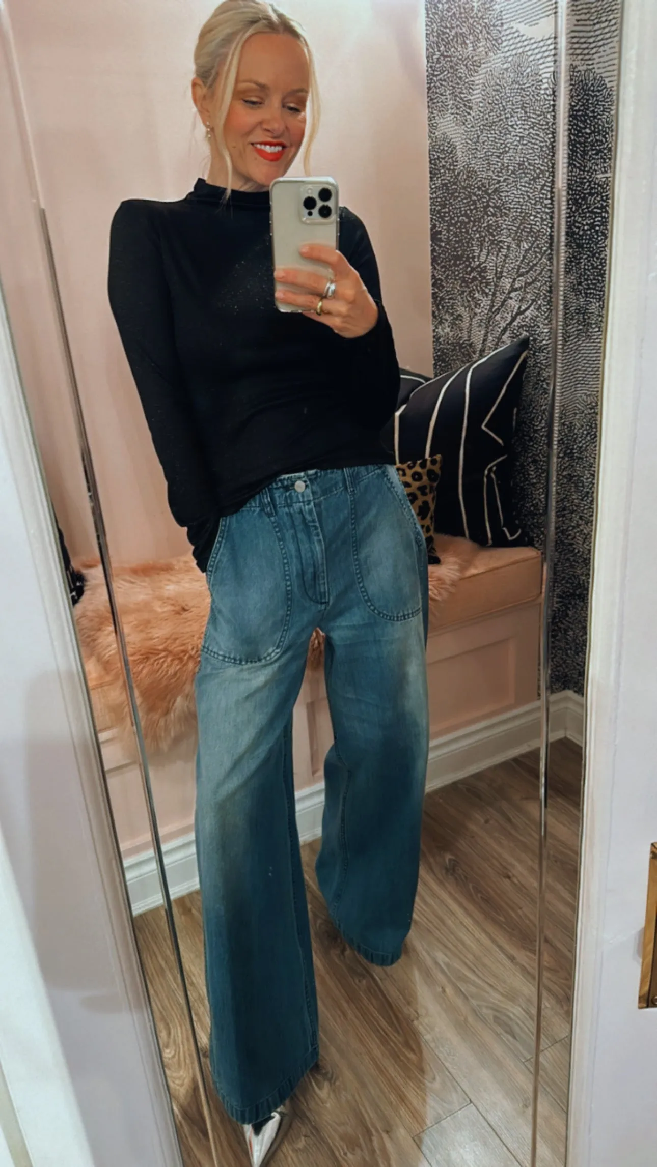 Lurex Turtleneck Top