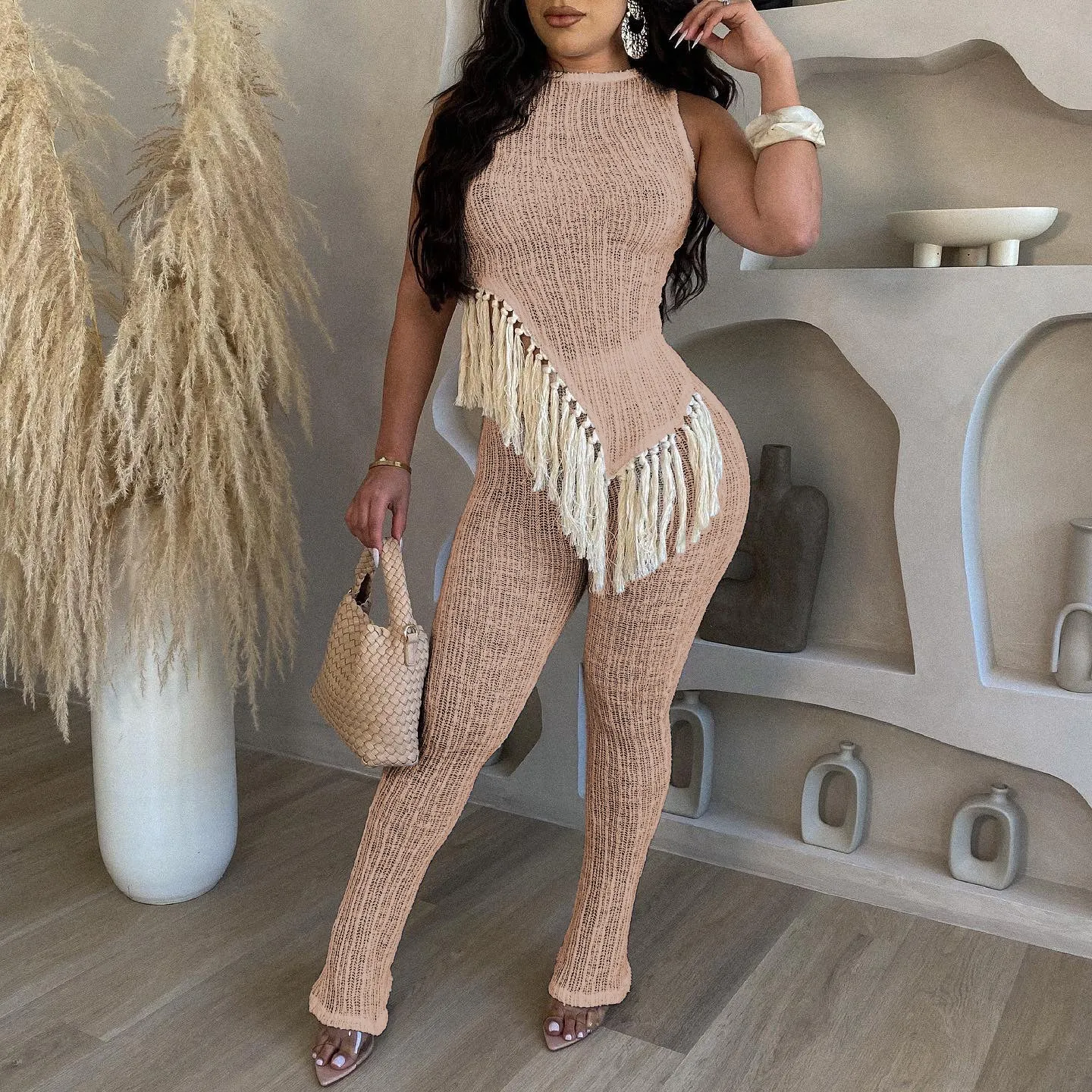 MALYBGG Vest and Pants Two-Piece Set 8488LY