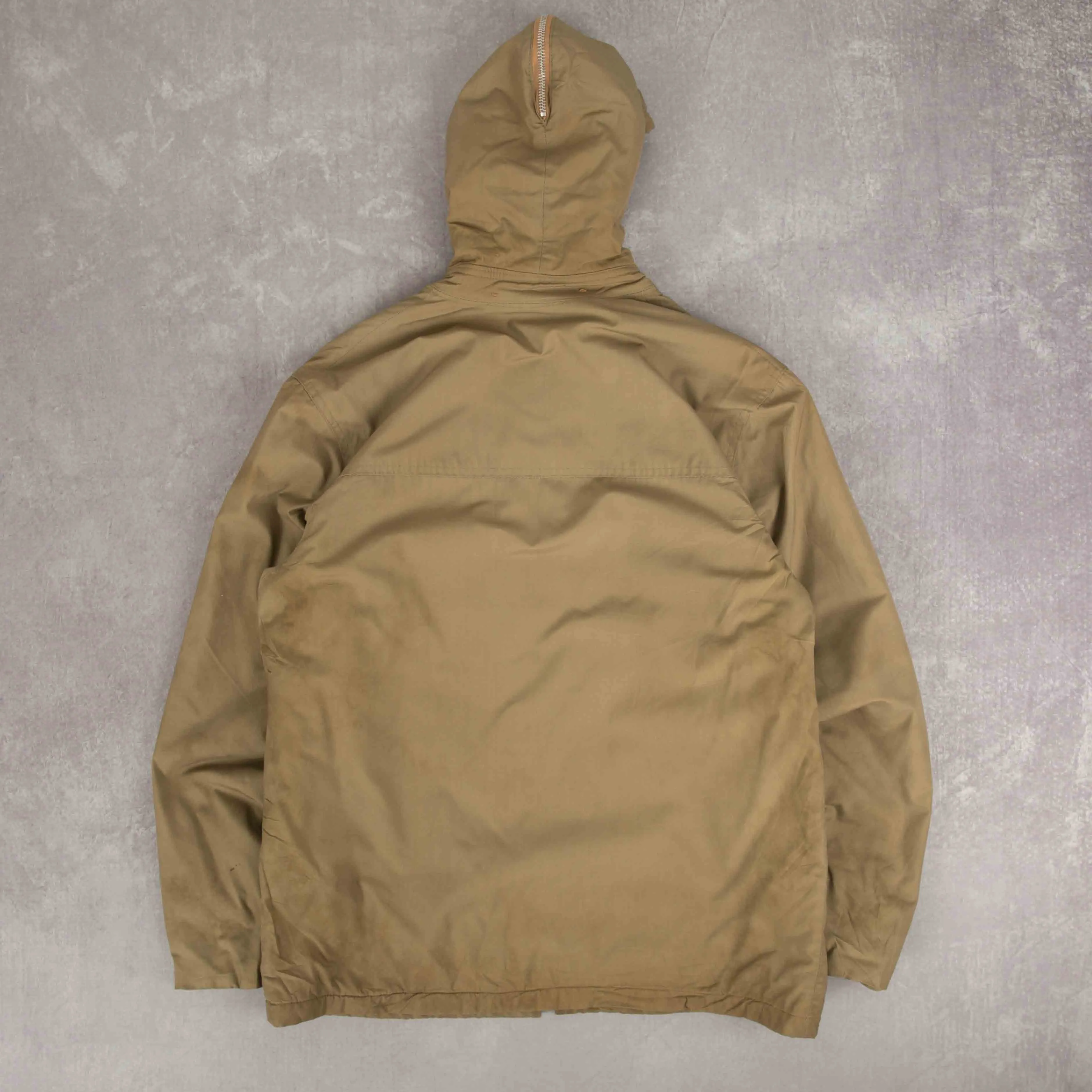 MEN'S VINTAGE 1980S SHERPA LINED HOODED PARKA JACKET - MEDIUM