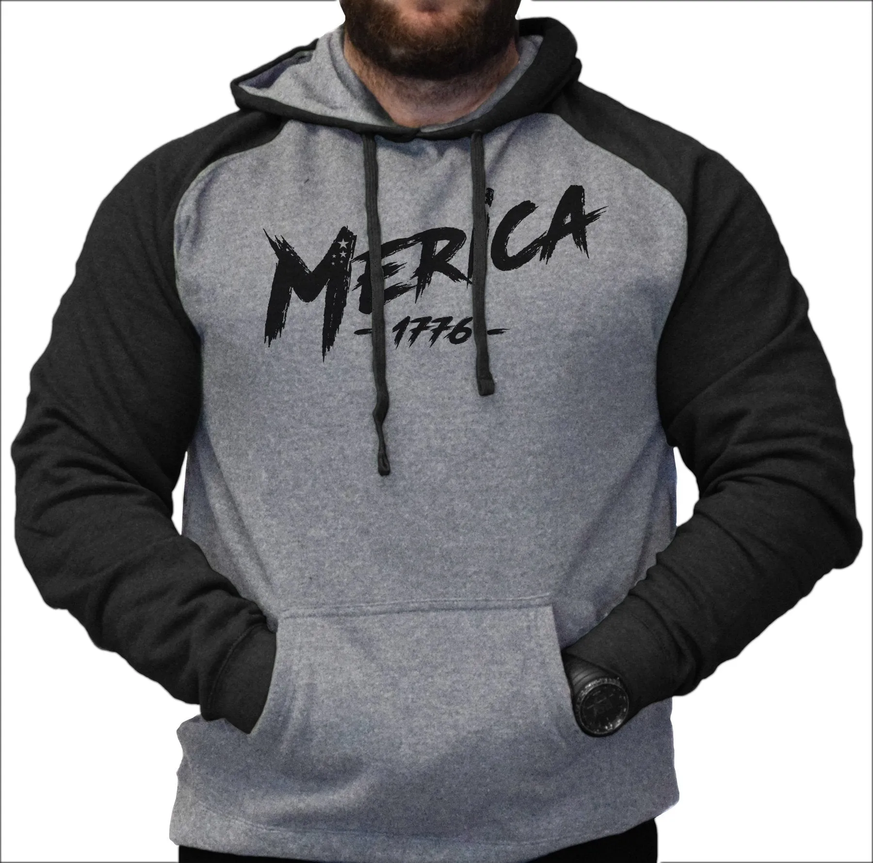 Merica 1776 Raglan Hoodie