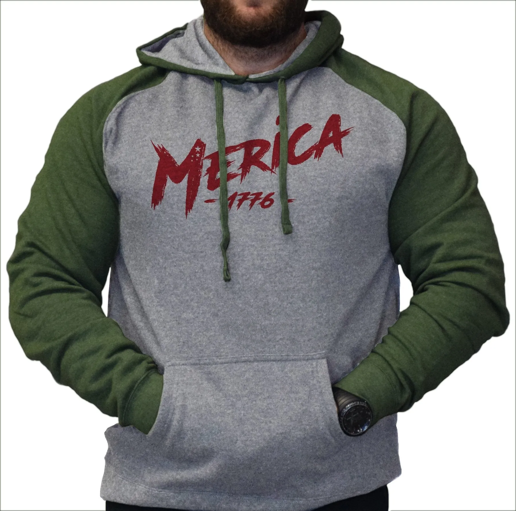 Merica 1776 Raglan Hoodie