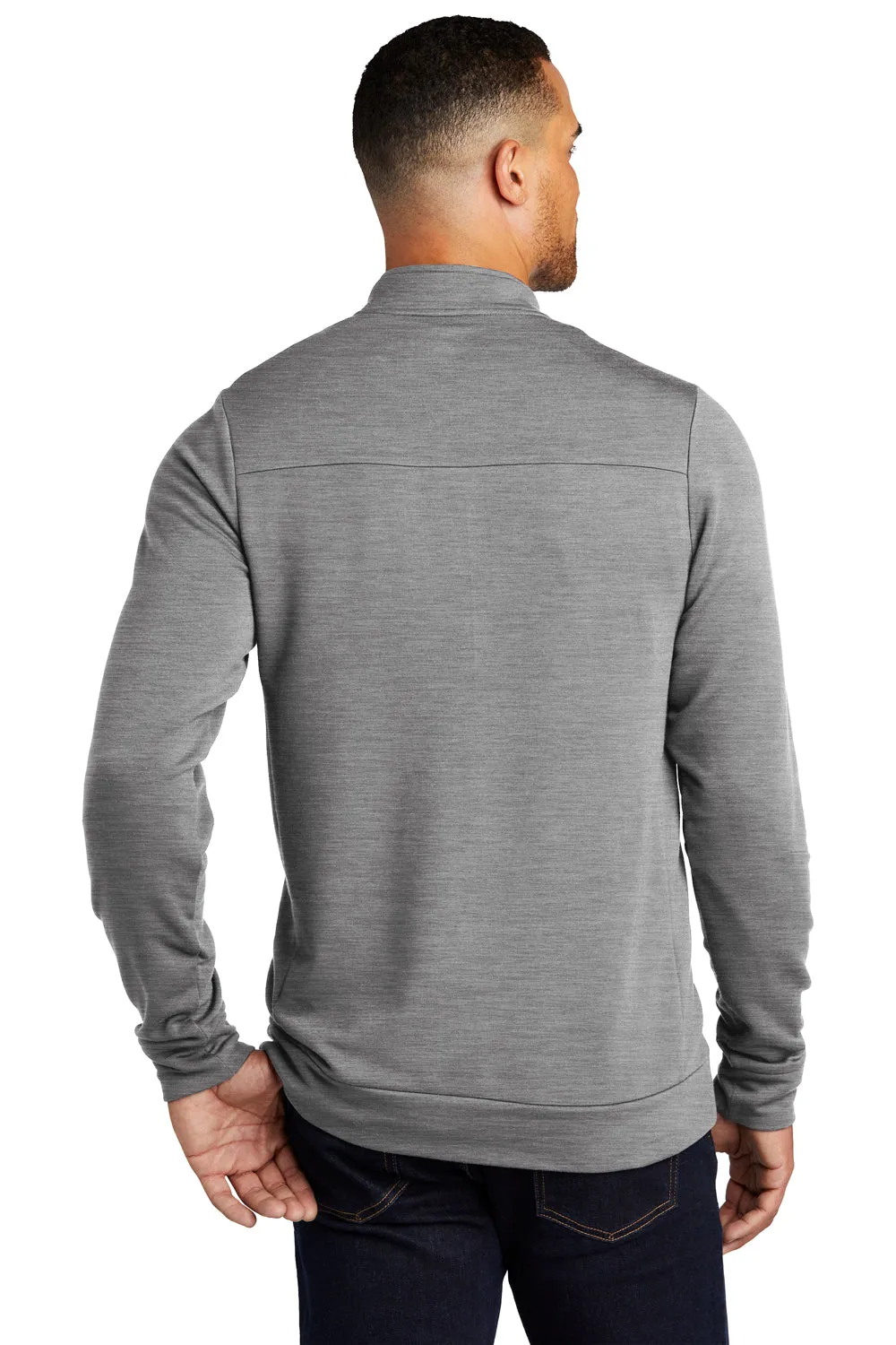Ogio Mens Luuma Fleece 1/4 Zip Sweatshirt - Heather Petrol Grey