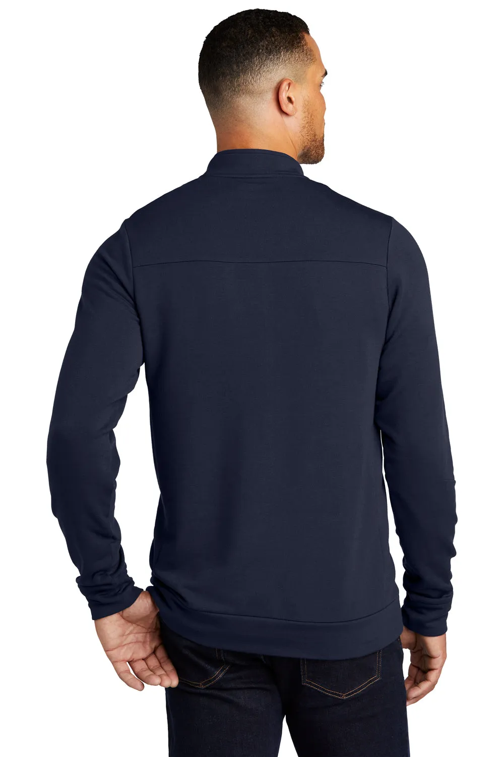 Ogio Mens Luuma Fleece 1/4 Zip Sweatshirt - River Navy Blue