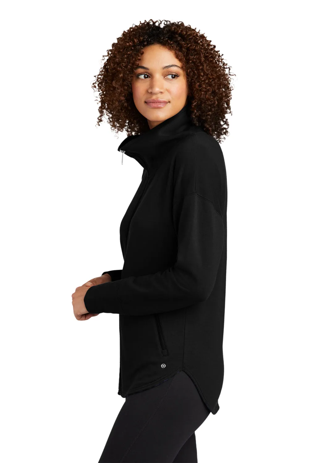 Ogio Womens Luuma Fleece Full Zip Jacket - Blacktop