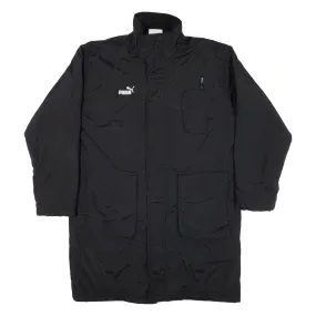PUMA Quilted Lined Mens Coat Black Nylon M