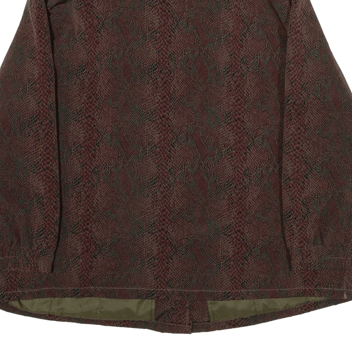 Quilted Lined Womens Coat Maroon UK 20