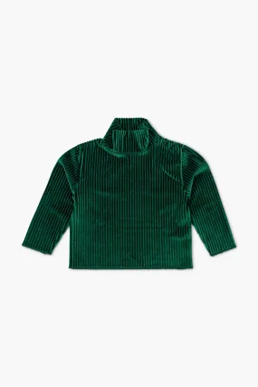 SALE - Ribbed Velour Turtleneck_Green