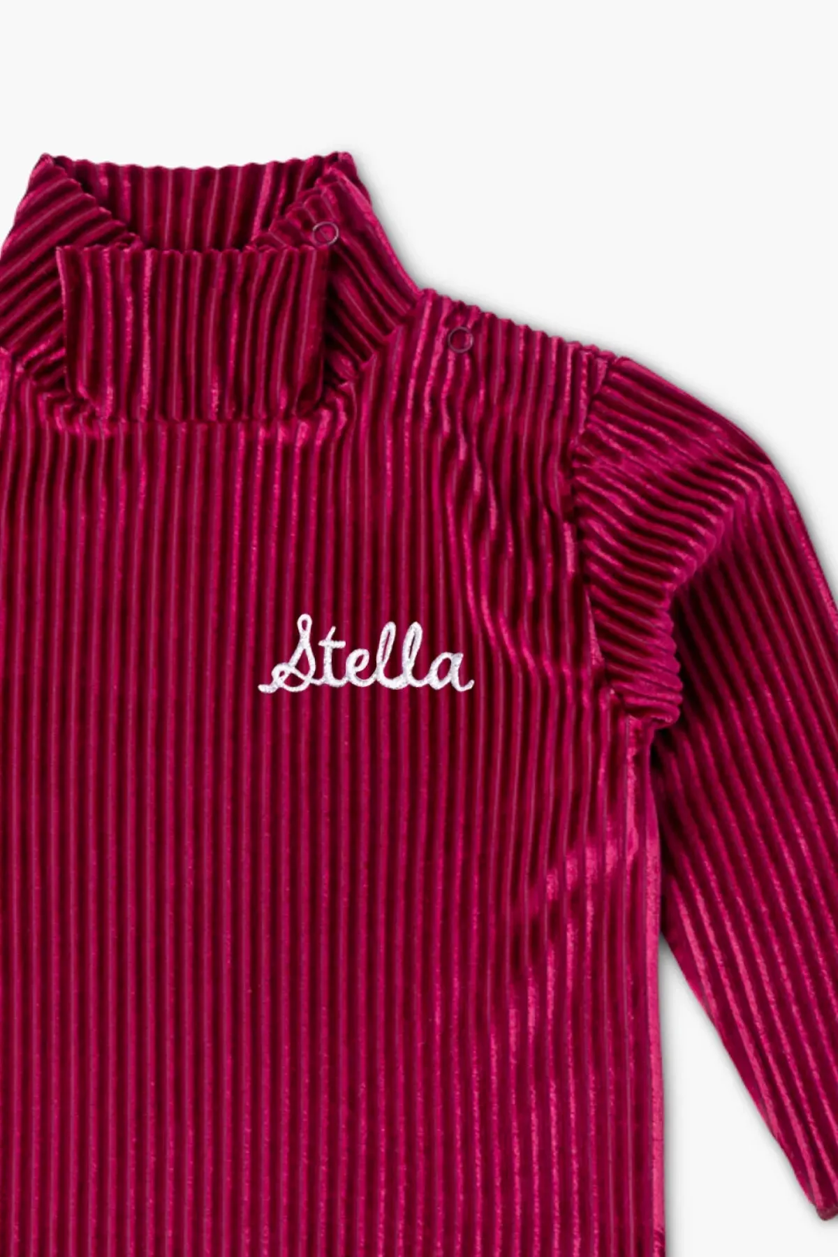 SALE - Ribbed Velour Turtleneck_Maroon