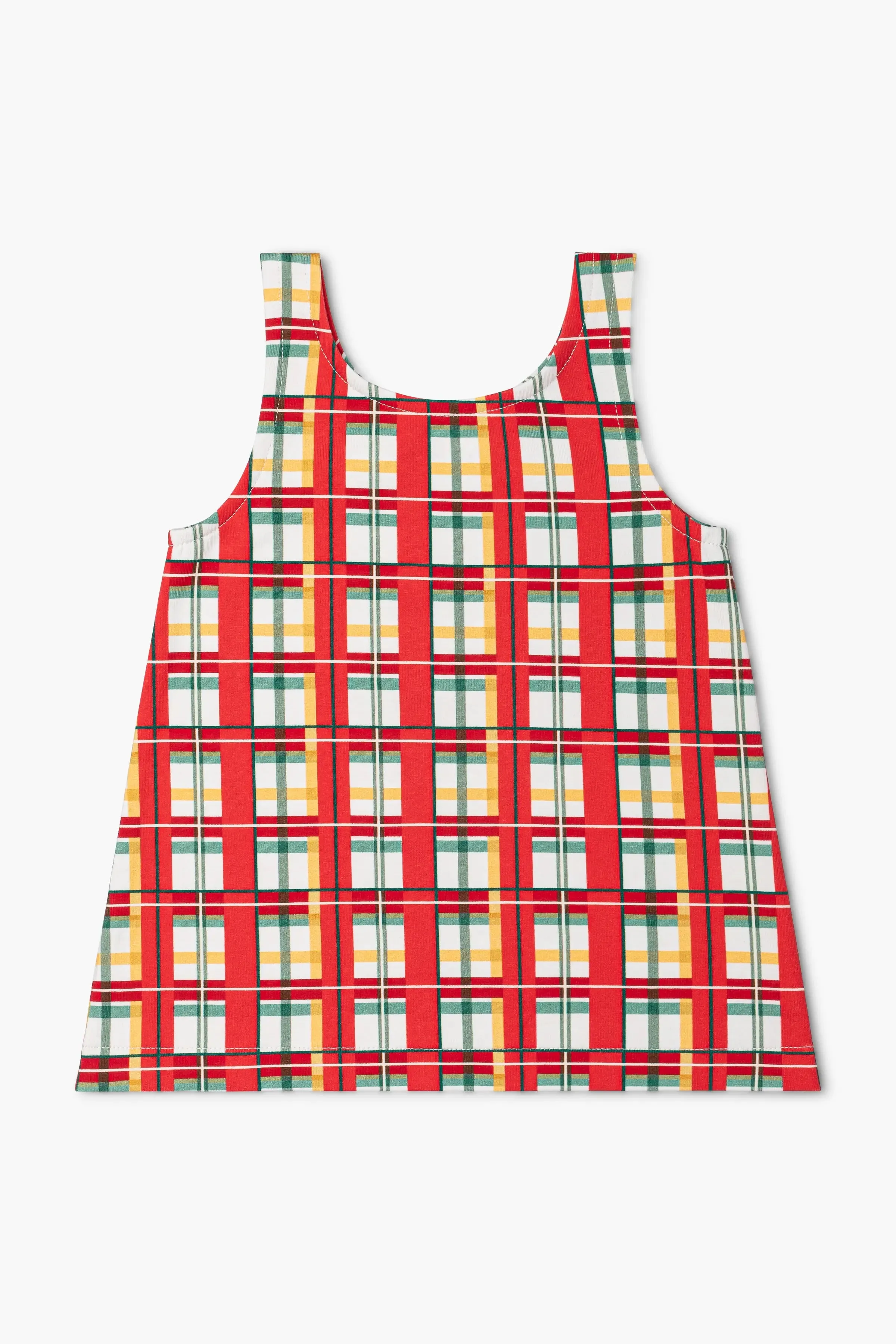 SALE - Shift Jumper Dress_Holiday Plaid