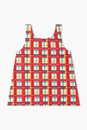 SALE - Shift Jumper Dress_Holiday Plaid