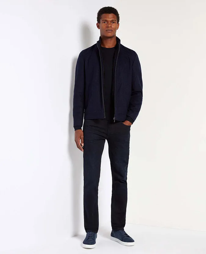 Slim Fit Casual Jersey Jacket