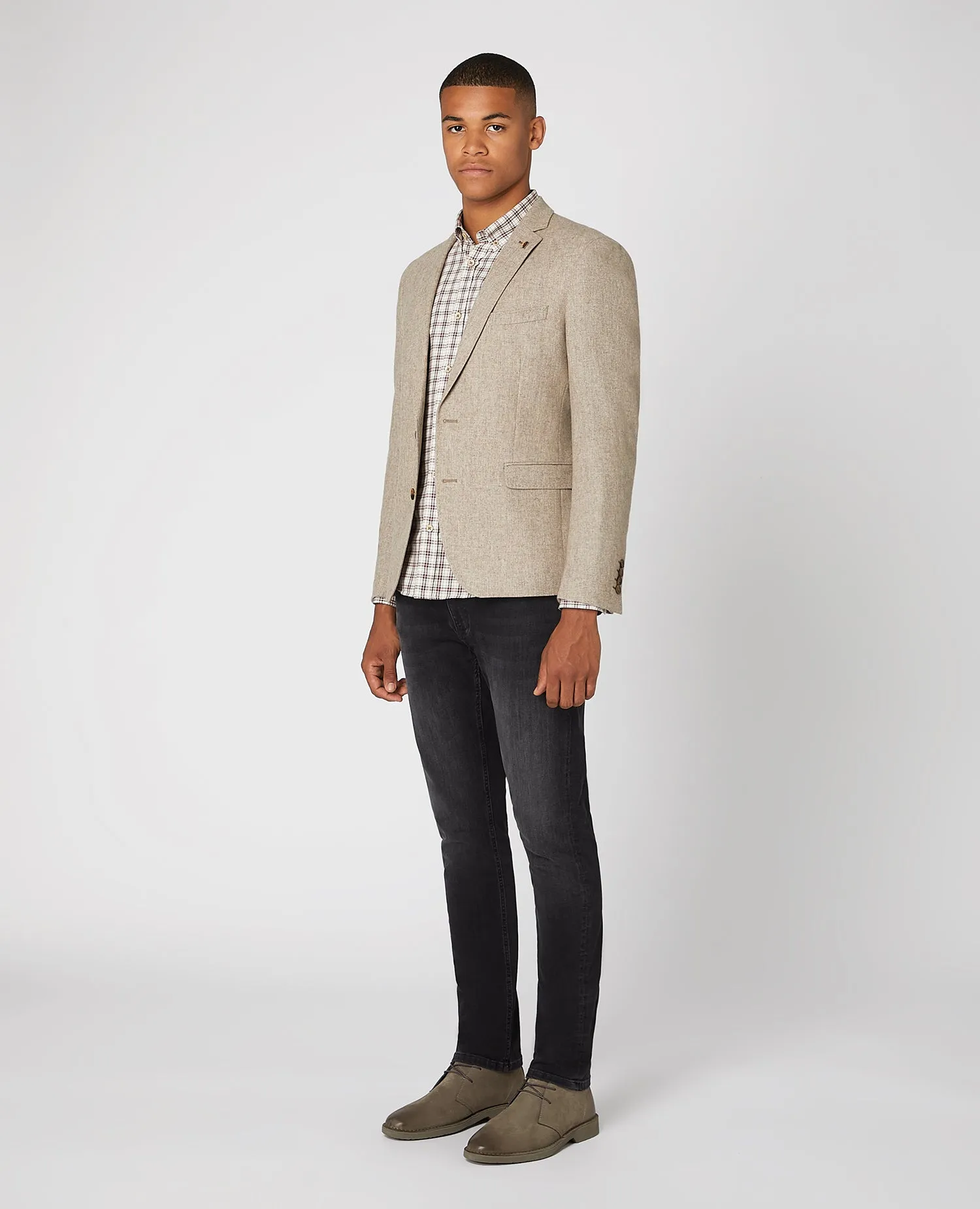 Slim Fit Wool Rich Jacket