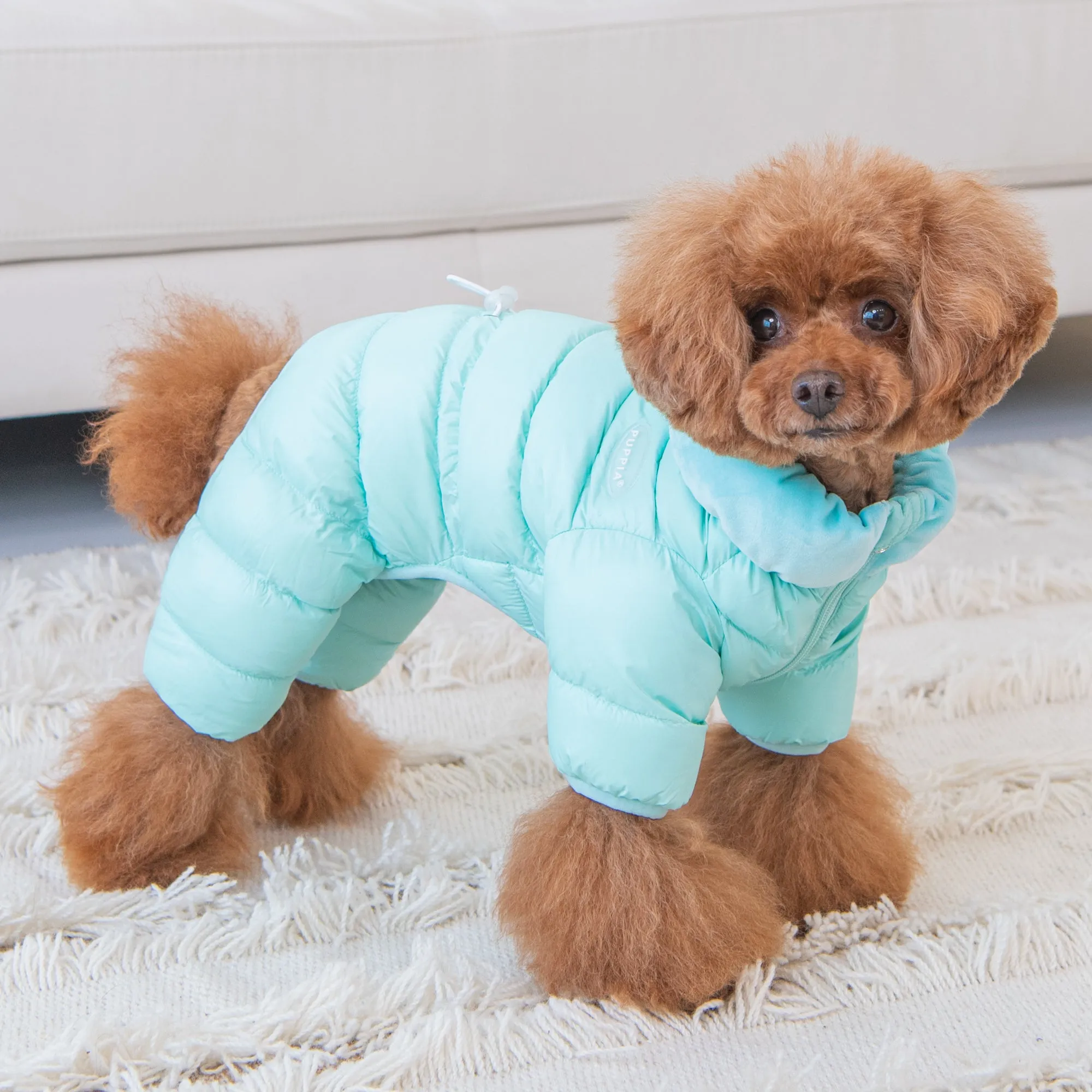 velour-lined snowsuit - blue - 1 2xl left