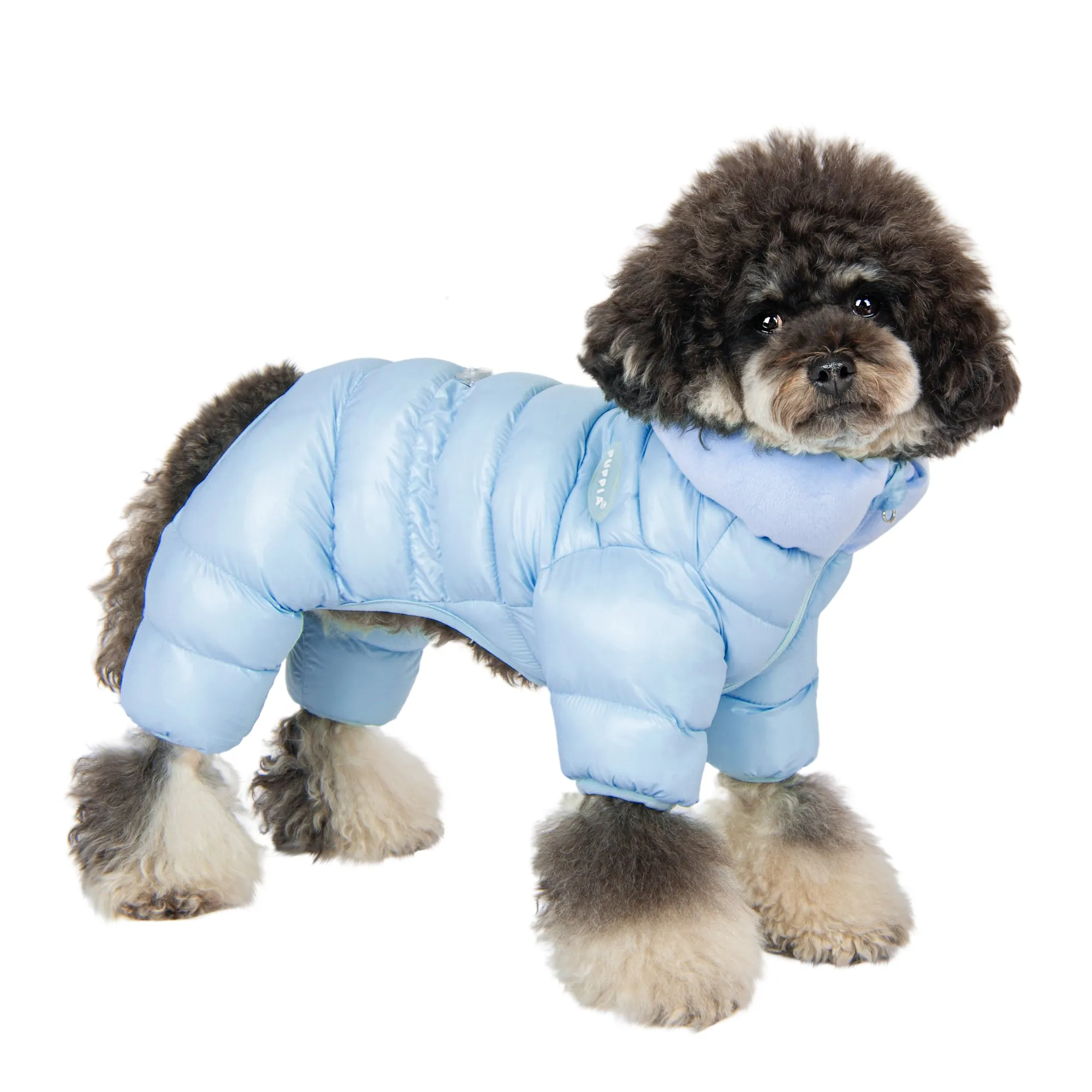 velour-lined snowsuit - blue - 1 2xl left