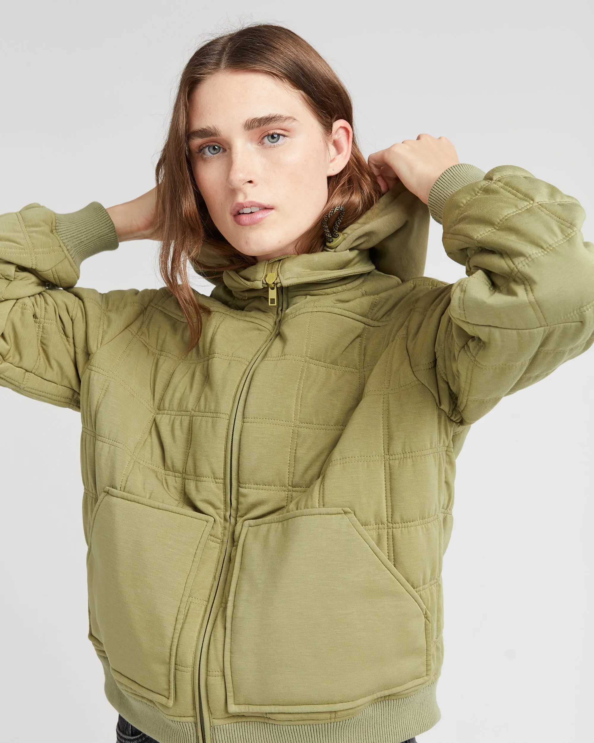 Women's Quilted Modal Bomber Jacket