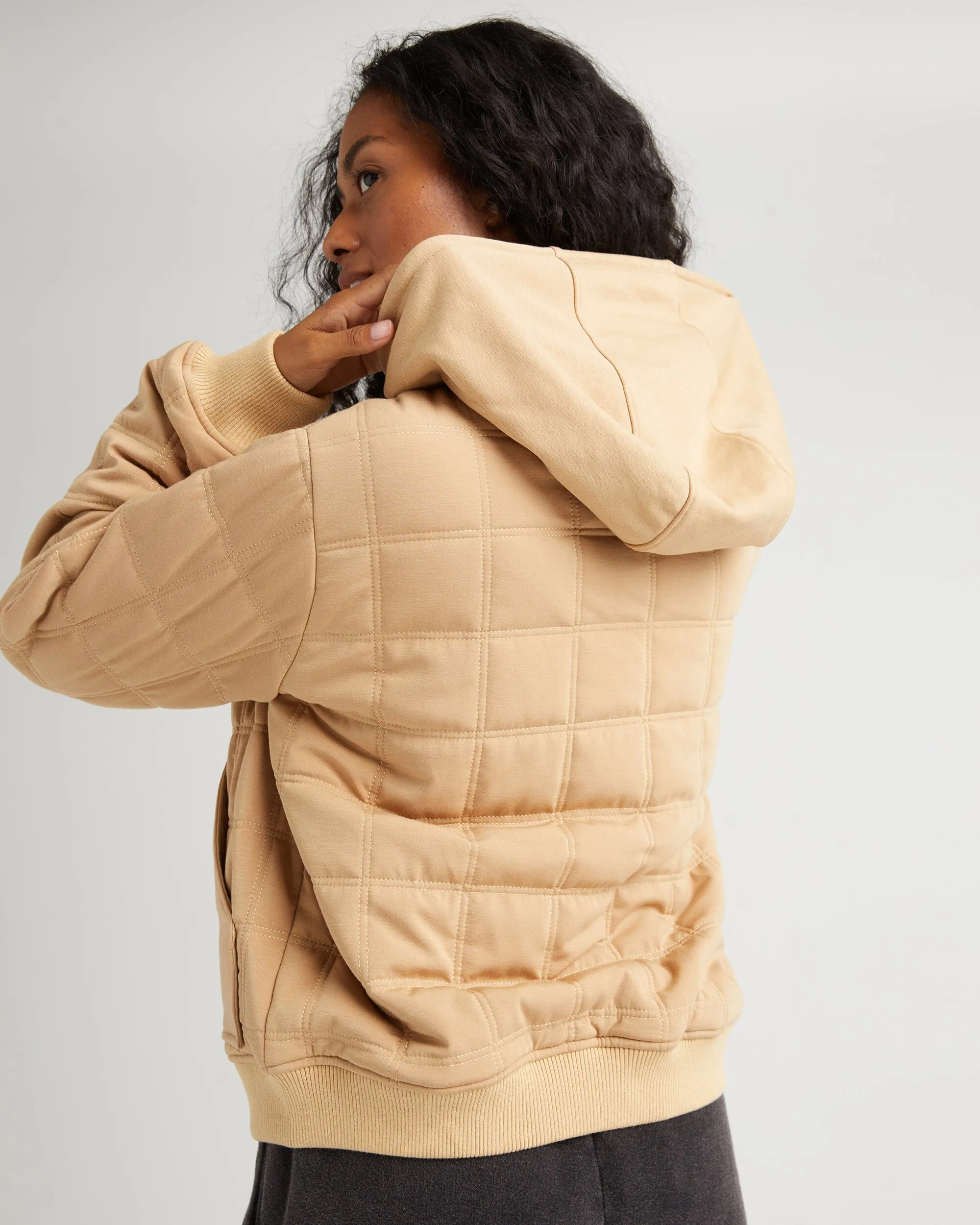 Women's Quilted Modal Bomber Jacket