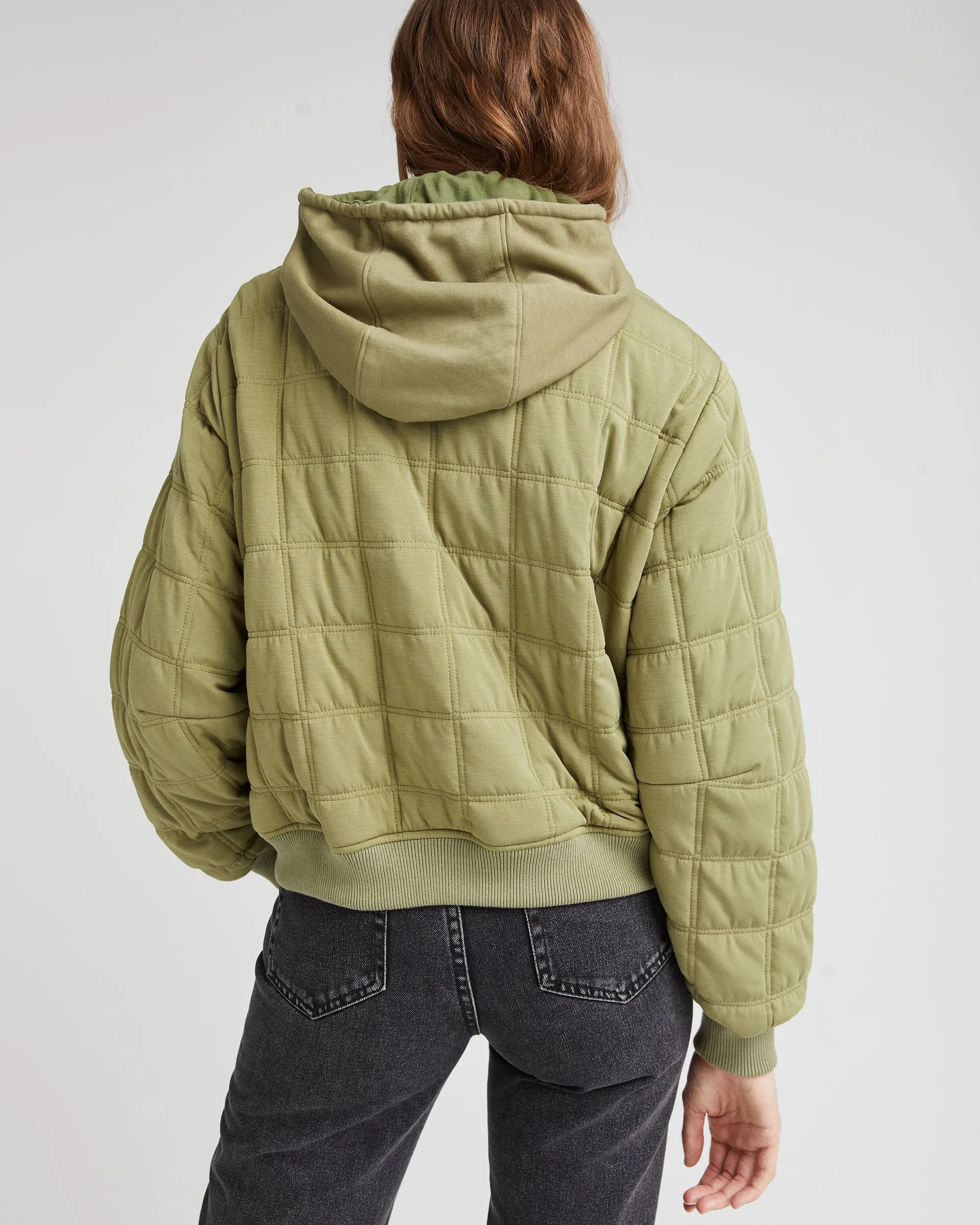 Women's Quilted Modal Bomber Jacket