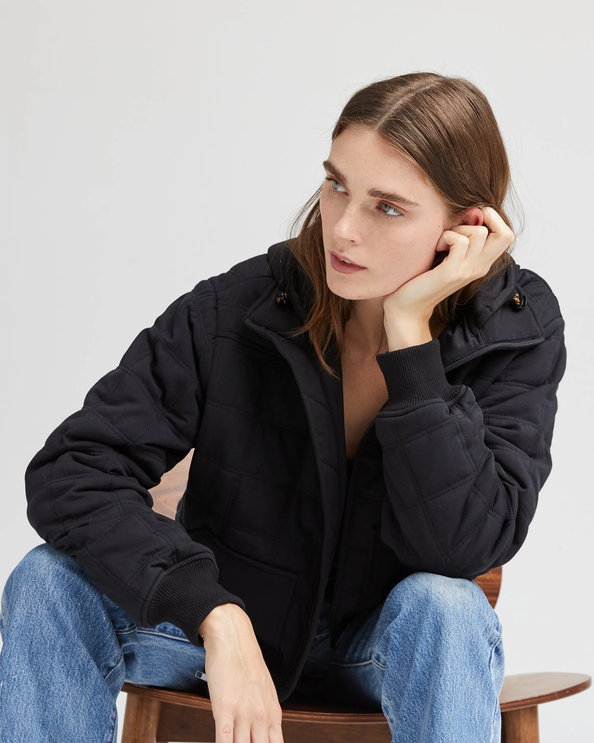 Women's Quilted Modal Bomber Jacket