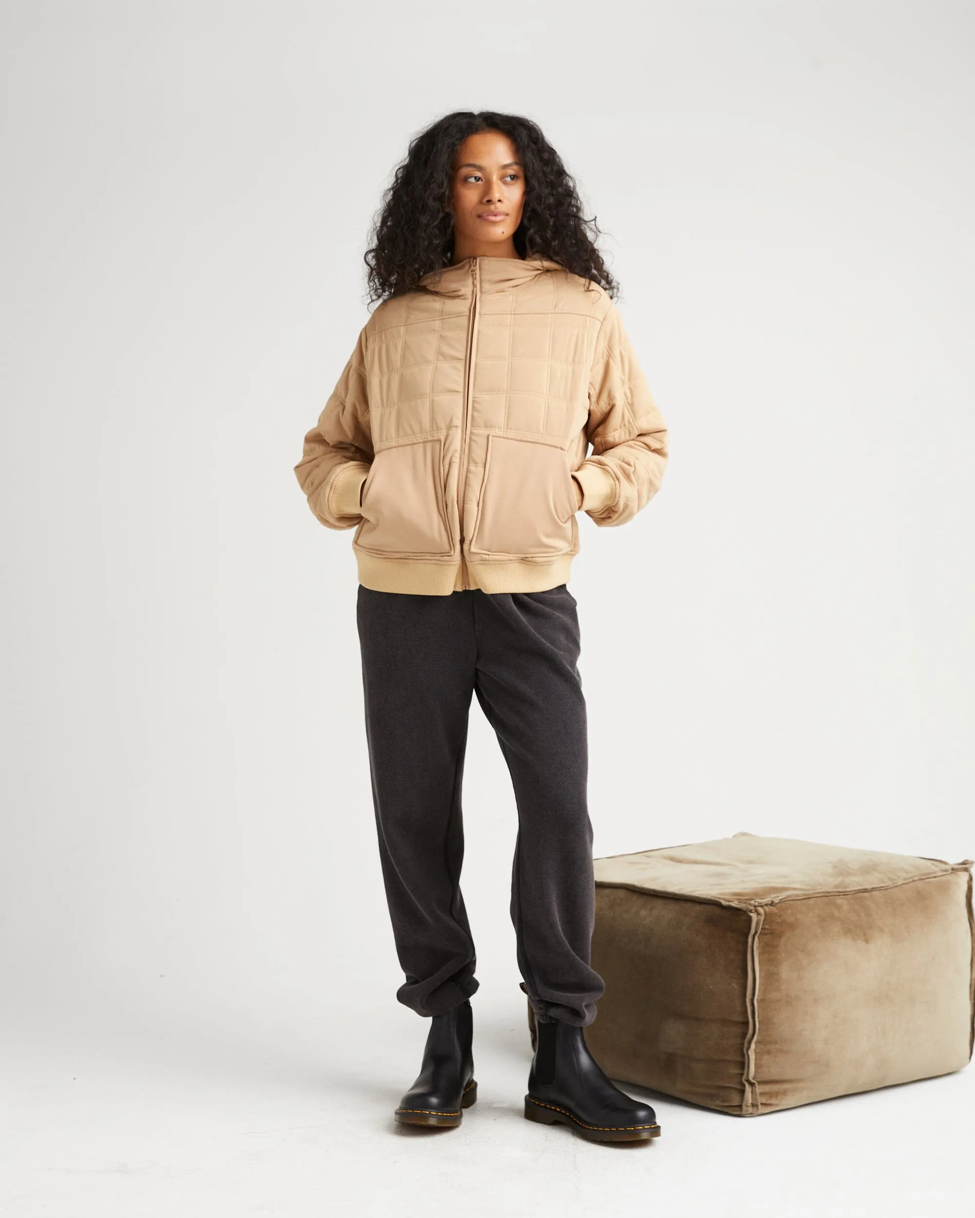 Women's Quilted Modal Bomber Jacket